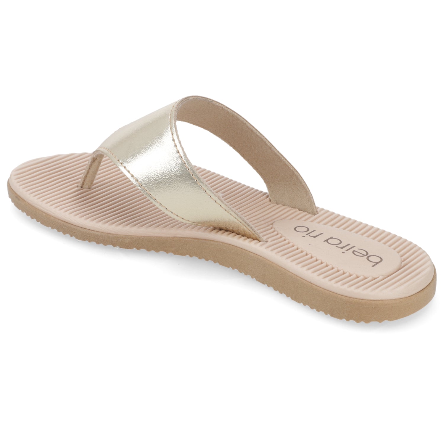 Sandalia Dorado Beira Rio Ecocuero Metalizado 35 / Dorado