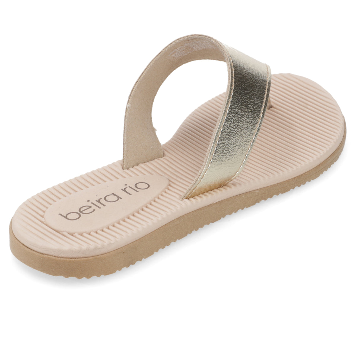 Sandalia Dorado Beira Rio Ecocuero Metalizado 35 / Dorado