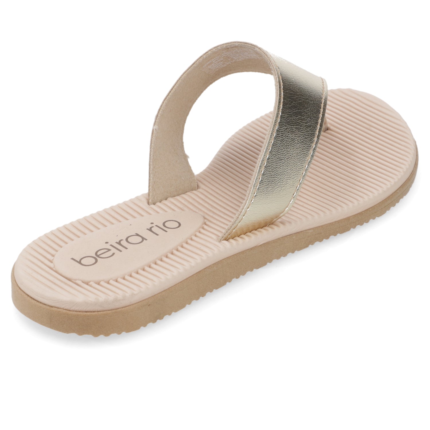 Sandalia Dorado Beira Rio Ecocuero Metalizado 35 / Dorado