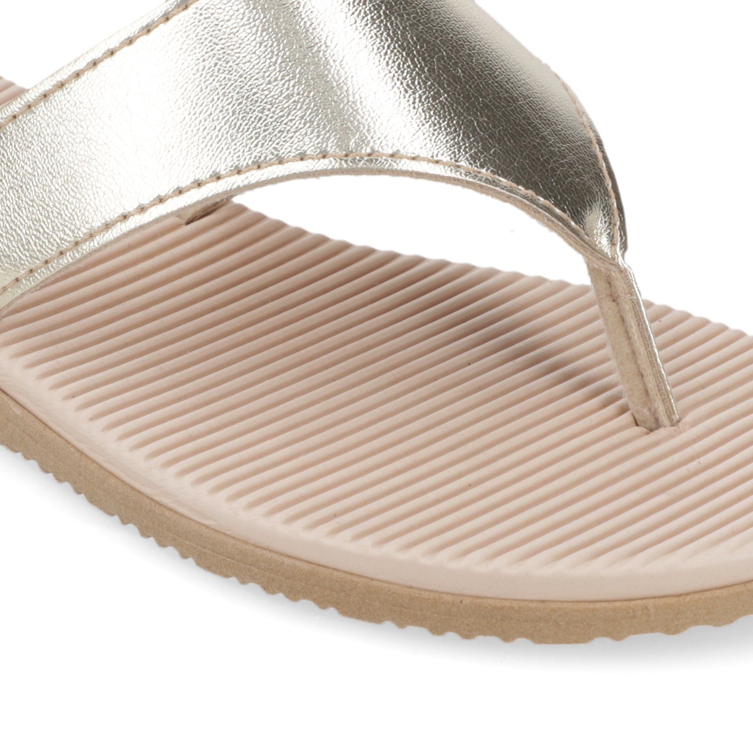 Sandalia Dorado Beira Rio Ecocuero Metalizado 35 / Dorado