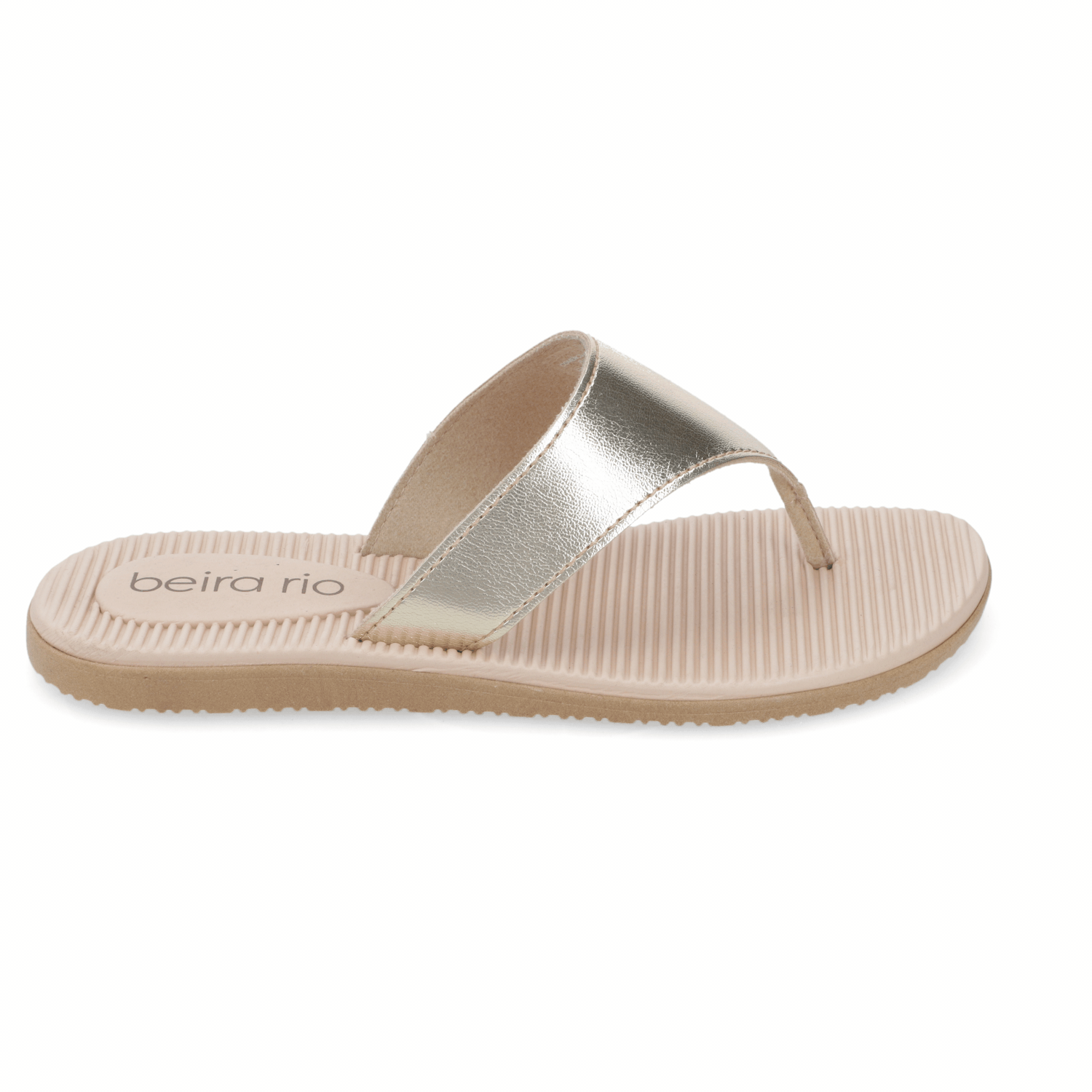 Sandalia Dorado Beira Rio Ecocuero Metalizado 35 / Dorado