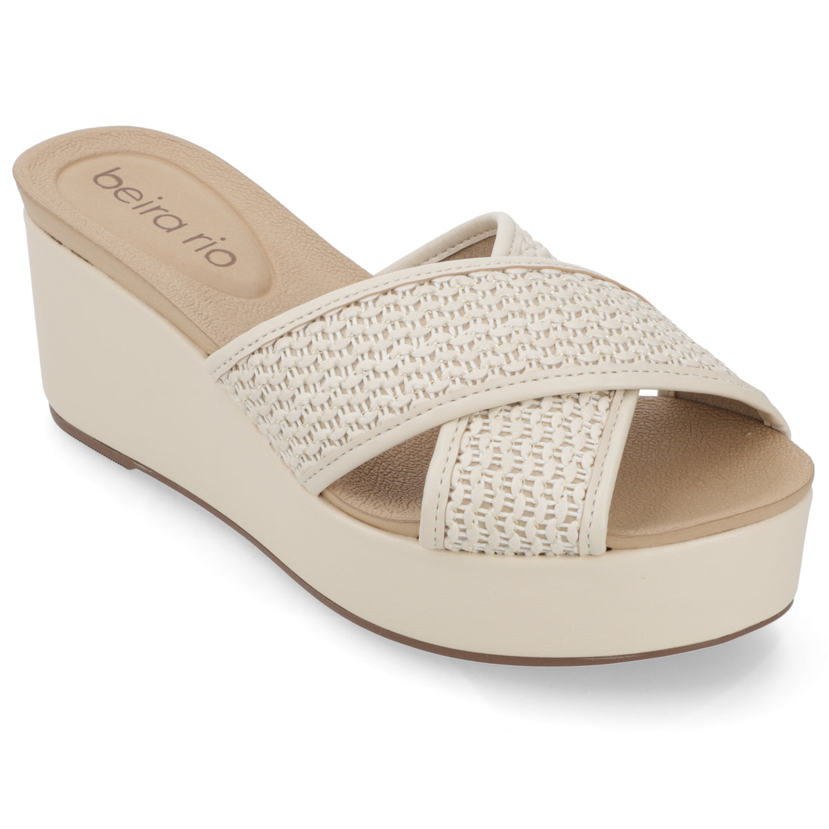 Sandalia Crema Beira Rio 35 / Crema