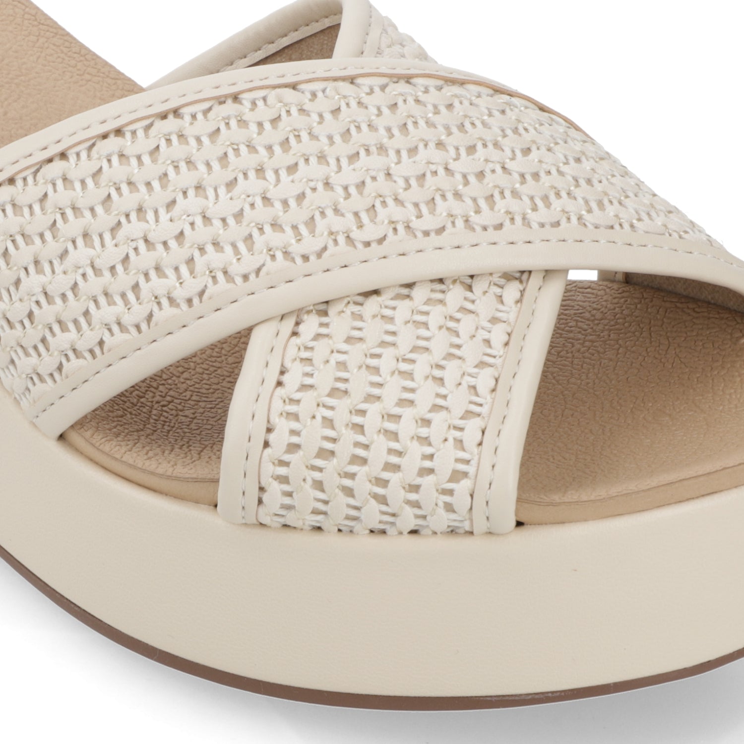 Sandalia Crema Beira Rio 35 / Crema