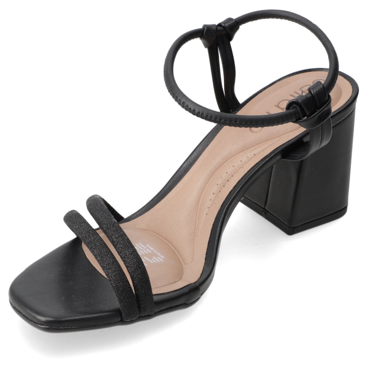 Sandalia Taco Ancho Medio Negro Beira Rio Ecocuero 34 / Negro