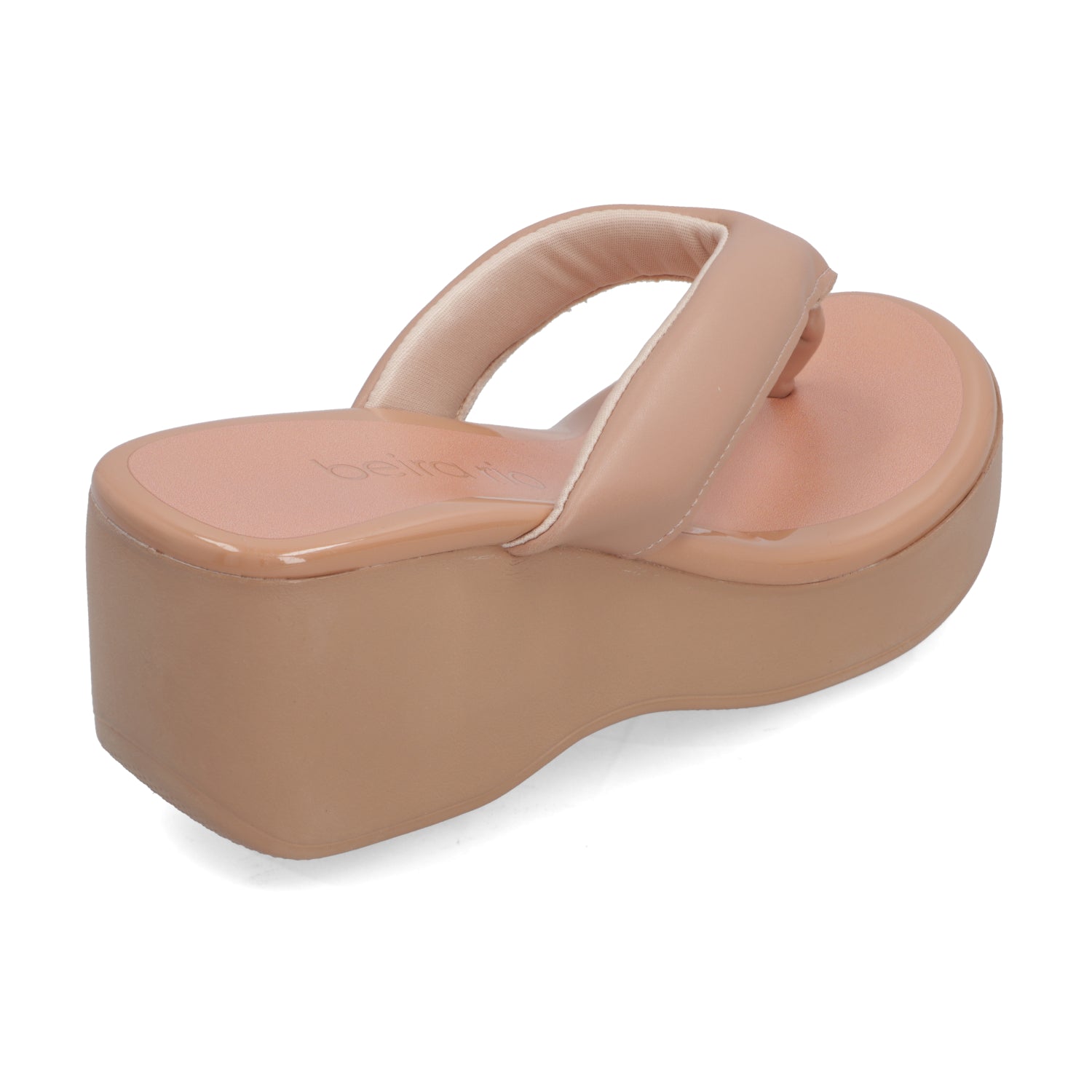 Sandalia Beira Rio Efecto Glossy Nude 8455-308-26923-52531