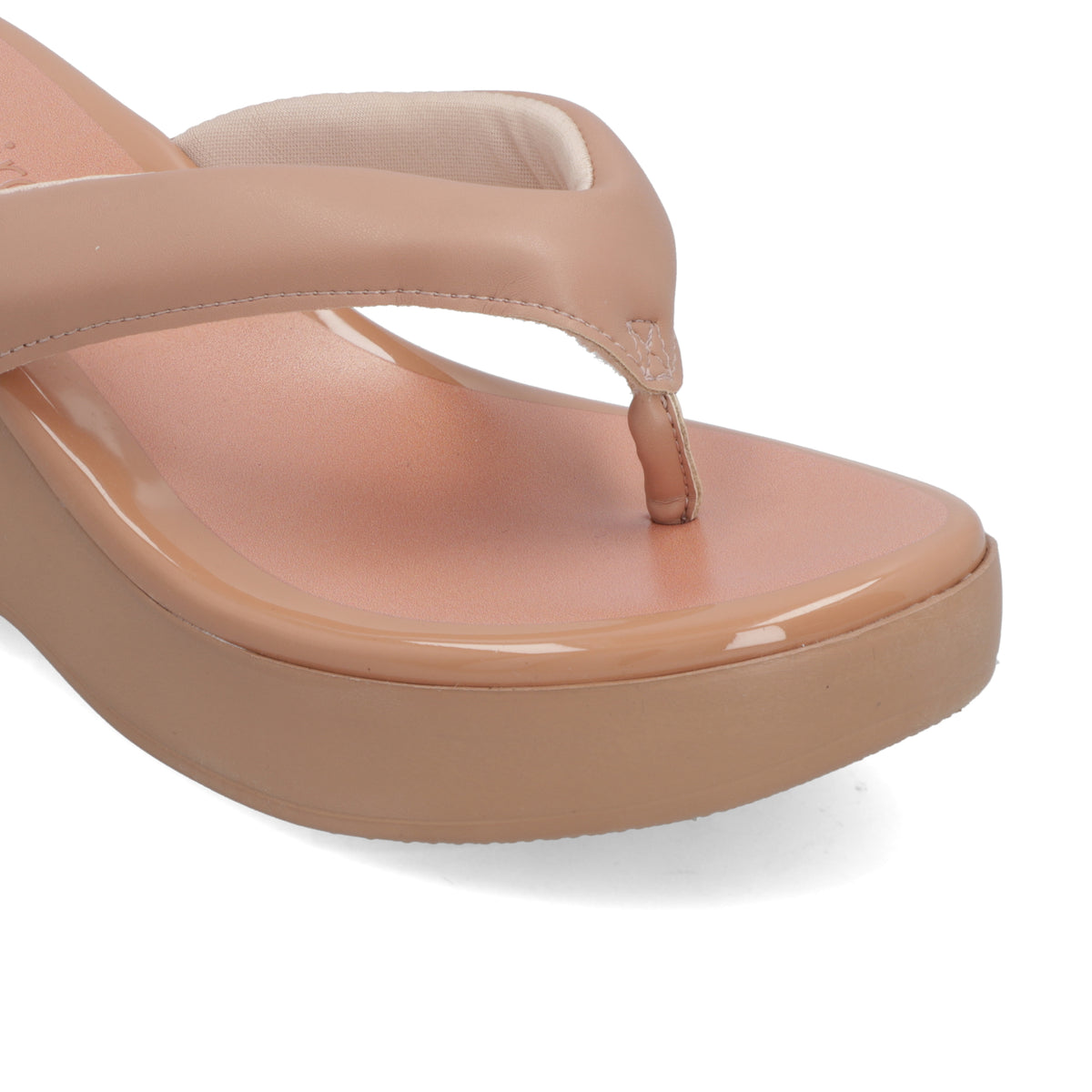 Sandalia Beira Rio Efecto Glossy Nude 8455-308-26923-52531