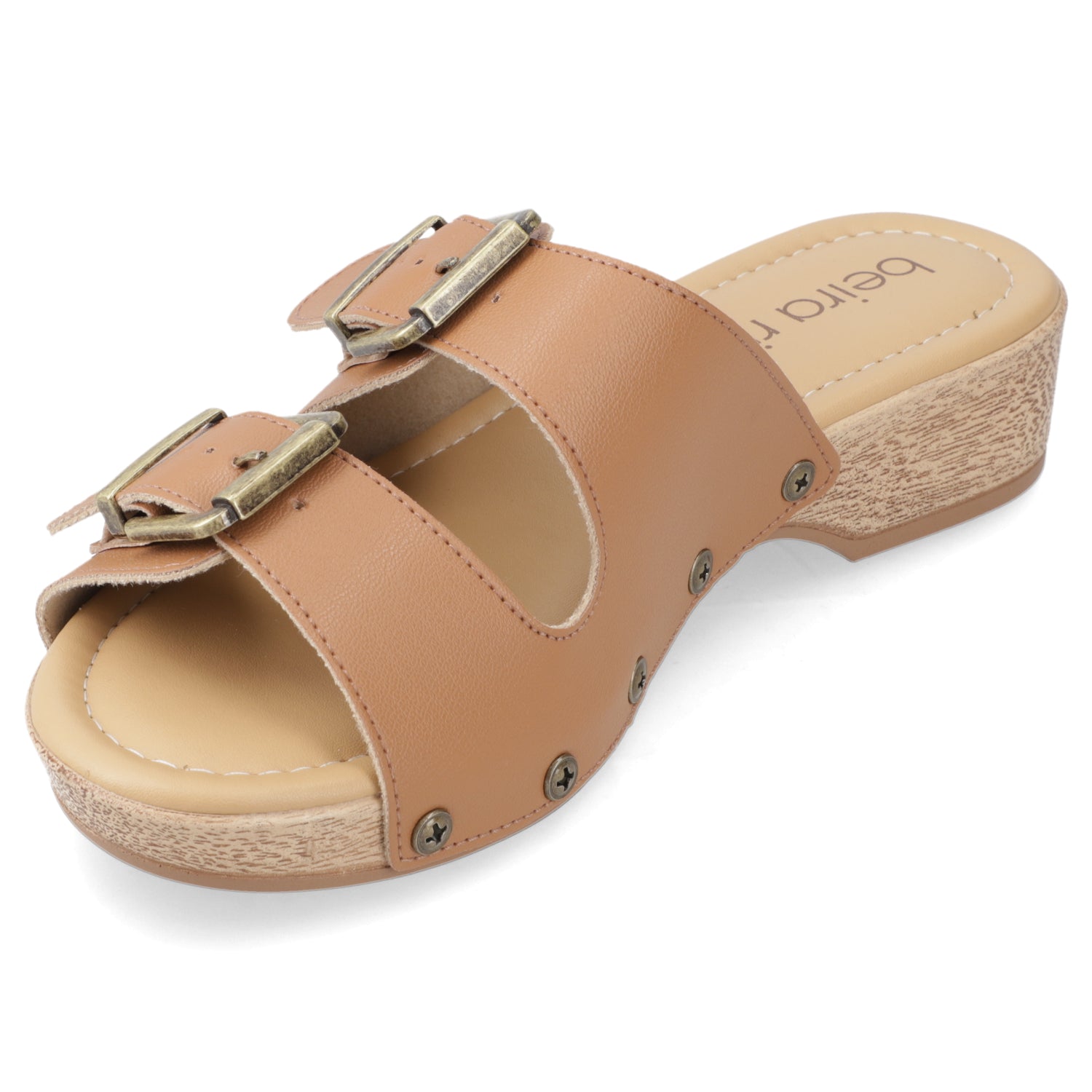 Sandalia Camel Beira Rio Ecocuero 35 / Camel