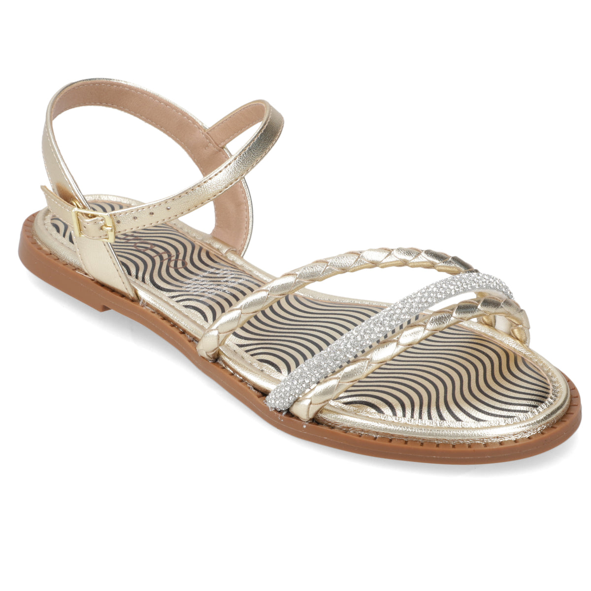 Sandalia Dorado Beira Rio 35 / Dorado