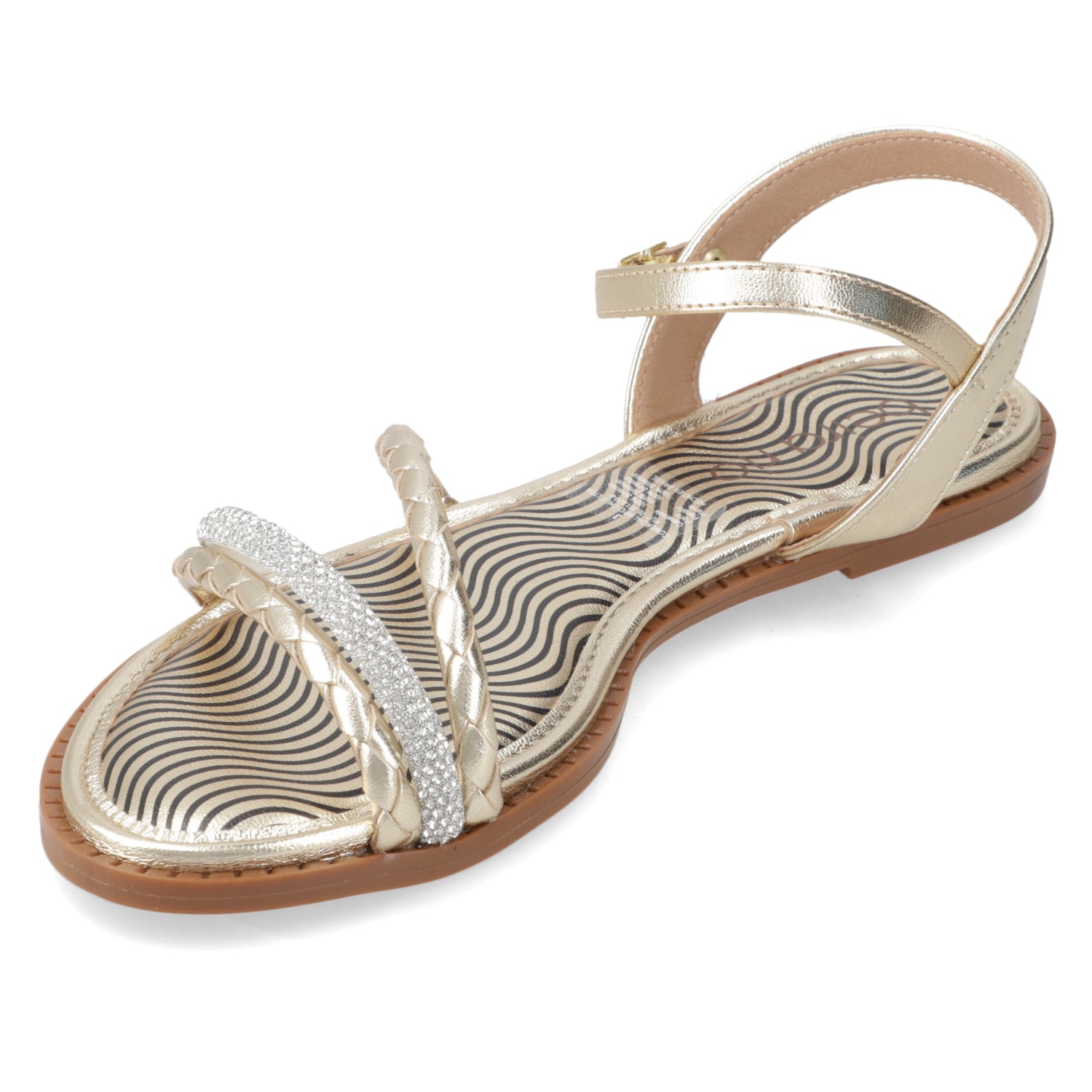 Sandalia Dorado Beira Rio 35 / Dorado