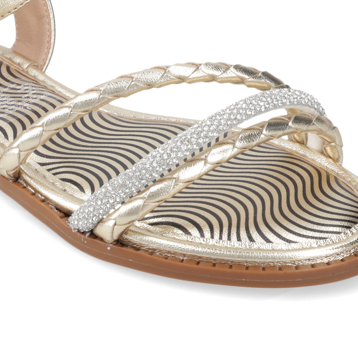 Sandalia Dorado Beira Rio 35 / Dorado