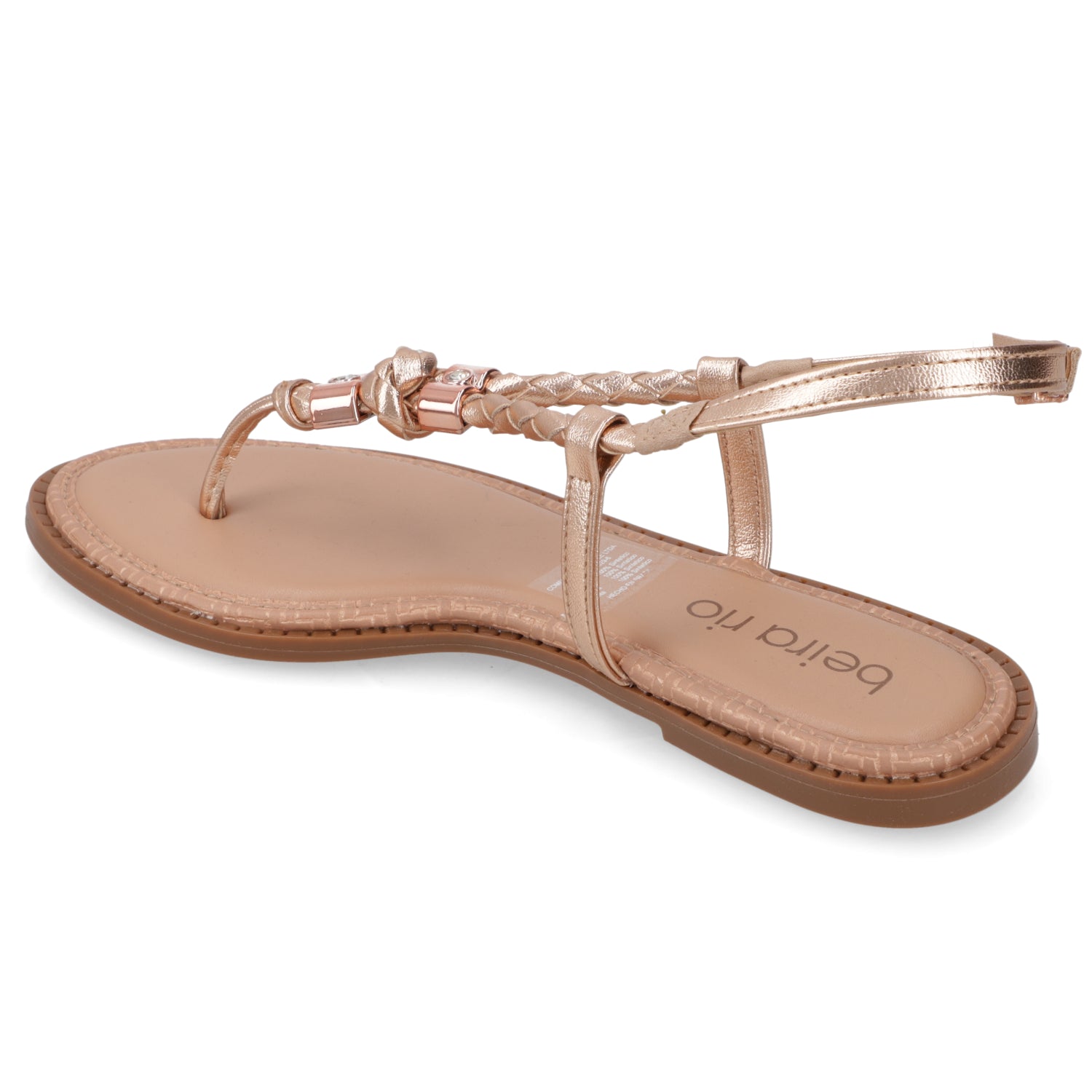 Sandalia Rose Gold Beira Rio 35 / Rose Gold