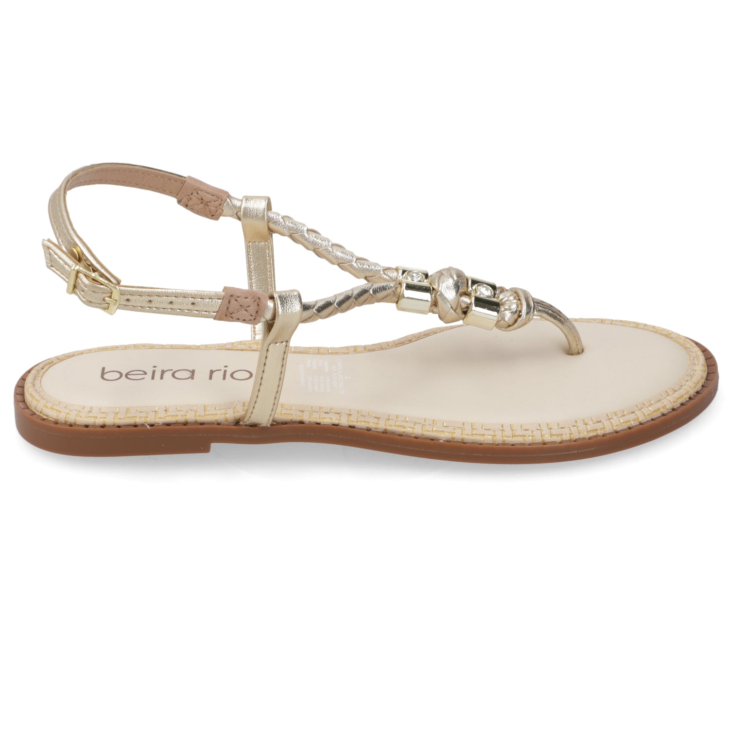 Sandalia Dorado Beira Rio 35 / Dorado