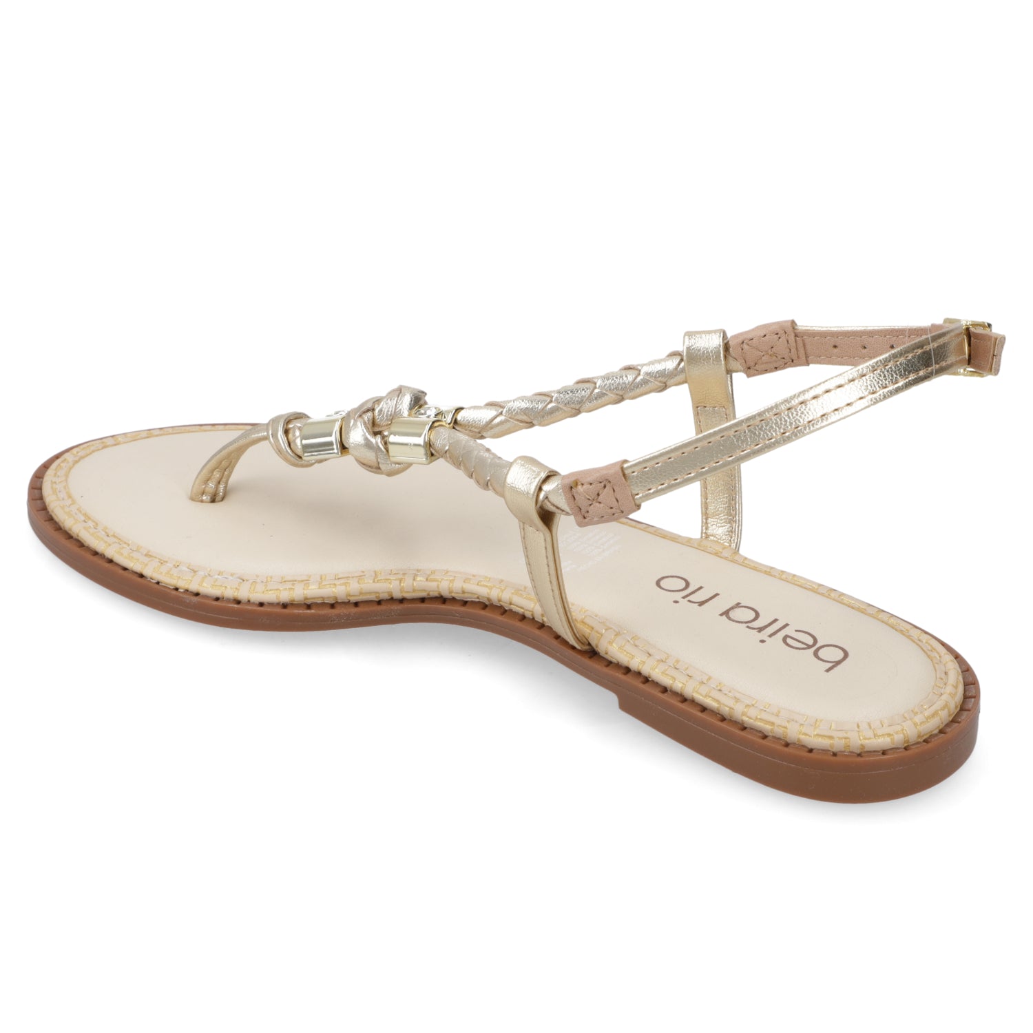 Sandalia Dorado Beira Rio 35 / Dorado