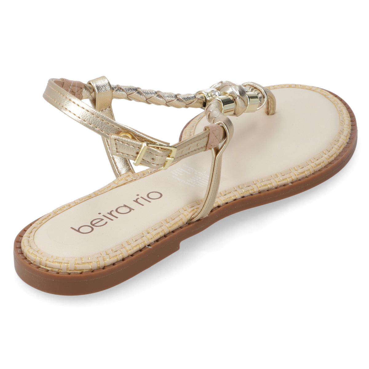 Sandalia Dorado Beira Rio 35 / Dorado