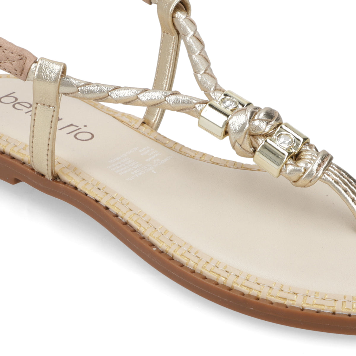 Sandalia Dorado Beira Rio 35 / Dorado