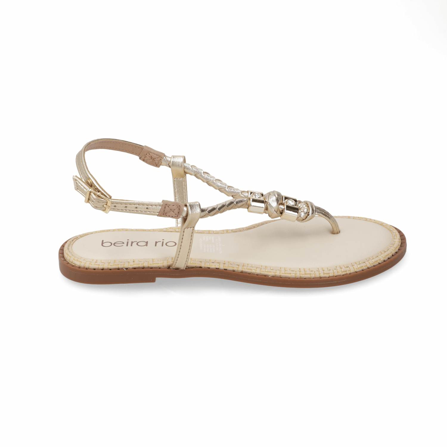 Sandalia Dorado Beira Rio 35 / Dorado