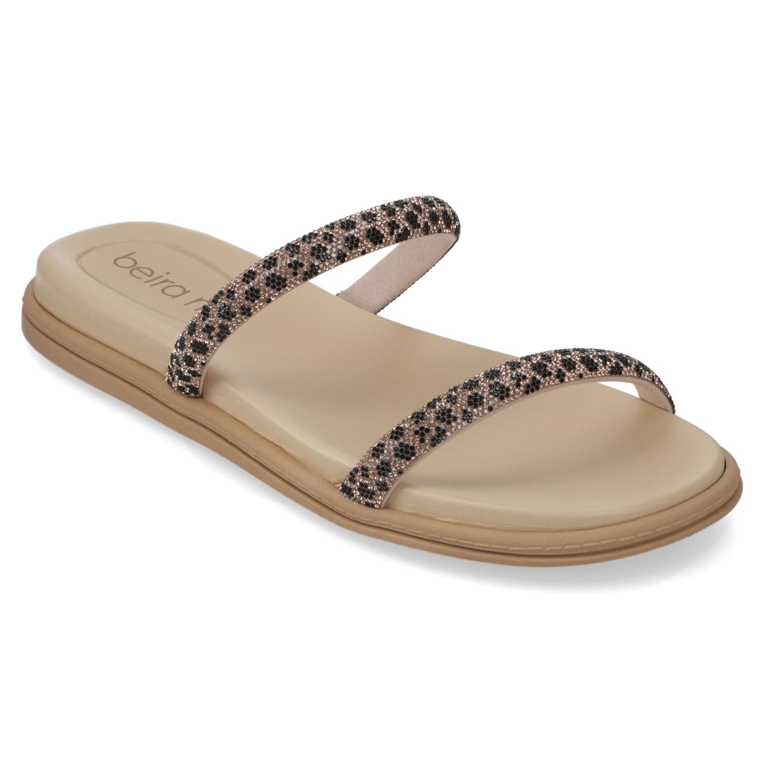 Sandalia Plana Nude Beira Rio Ecocuero 35 / Nude