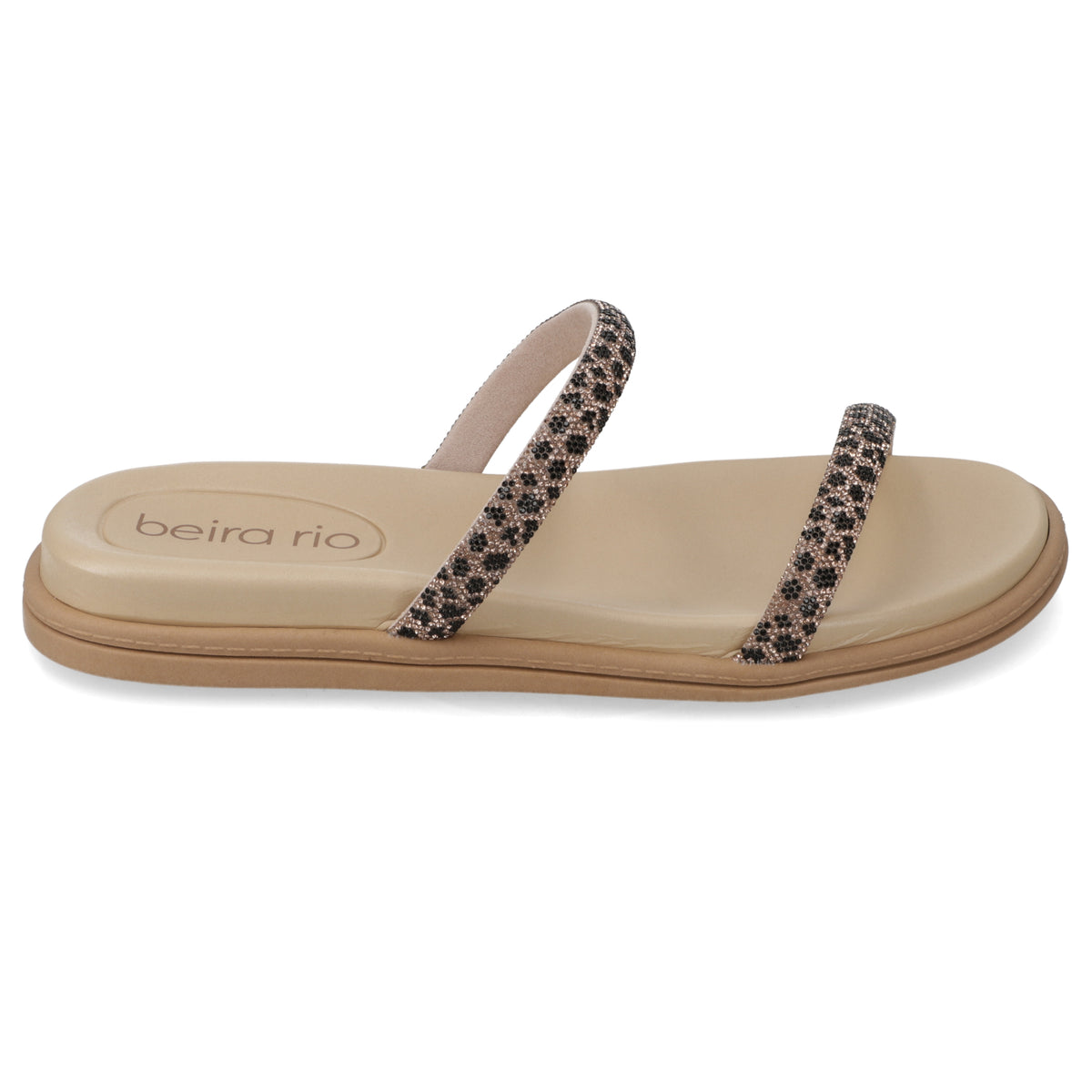 Sandalia Plana Nude Beira Rio Ecocuero 35 / Nude