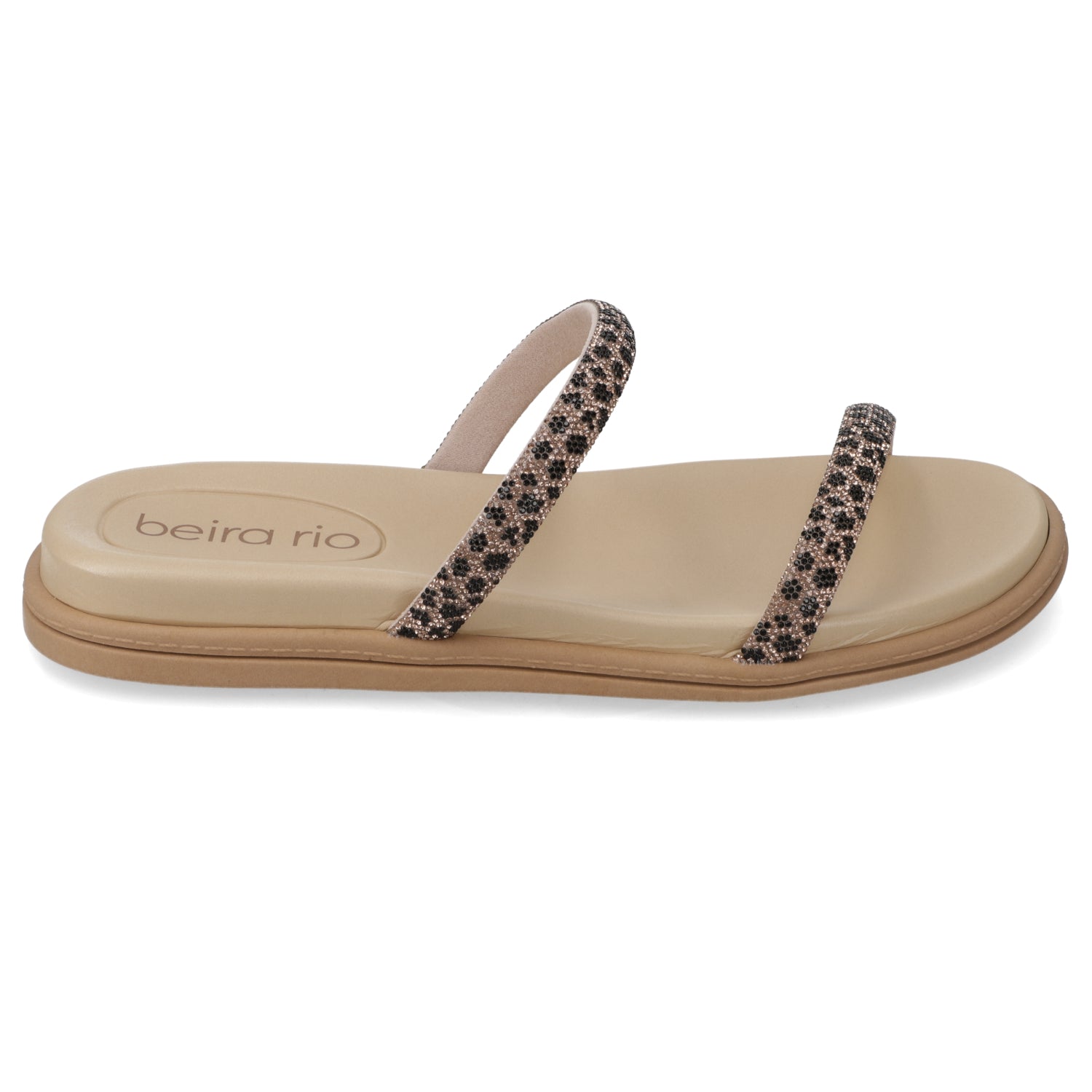 Sandalia Plana Nude Beira Rio Ecocuero 35 / Nude