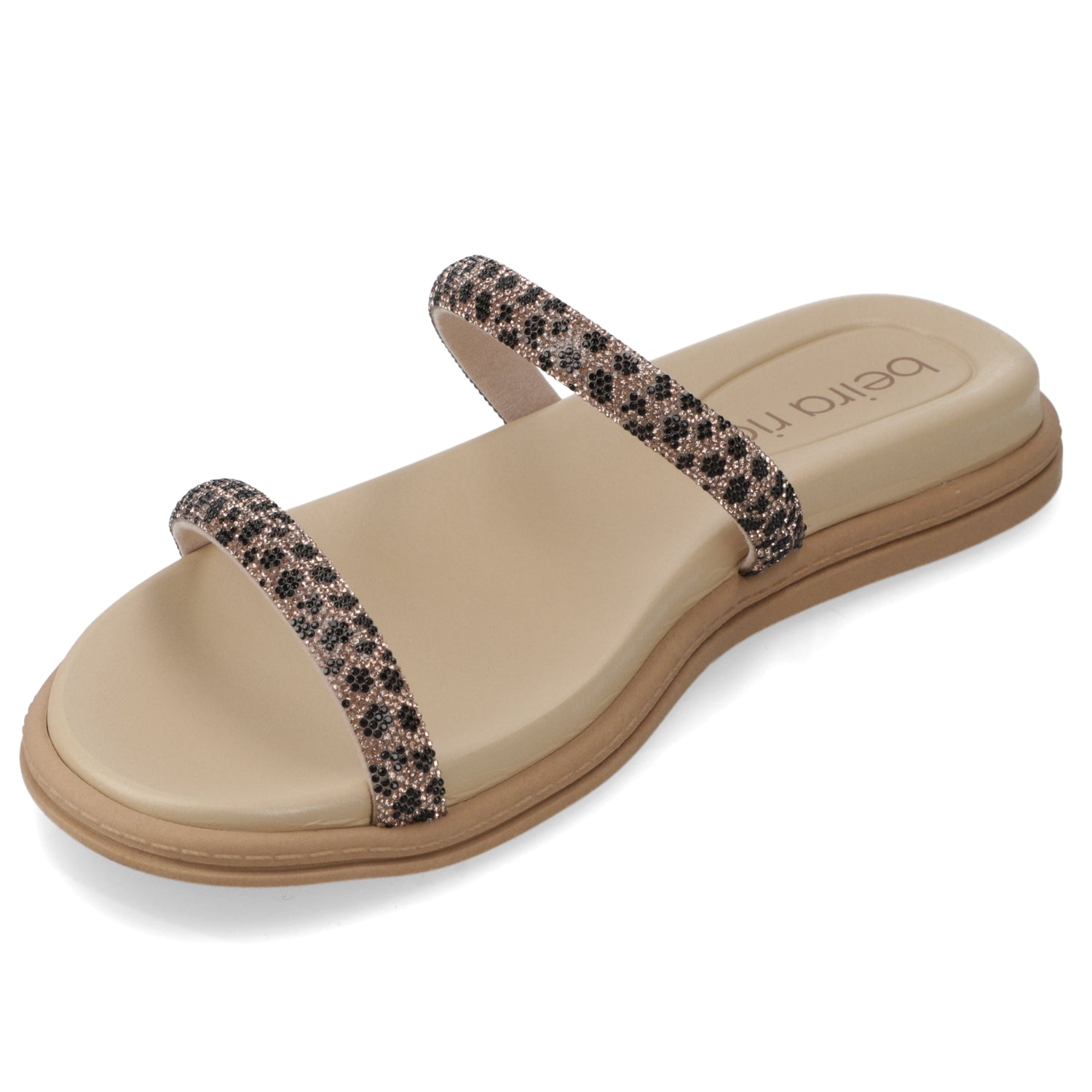 Sandalia Plana Nude Beira Rio Ecocuero 35 / Nude