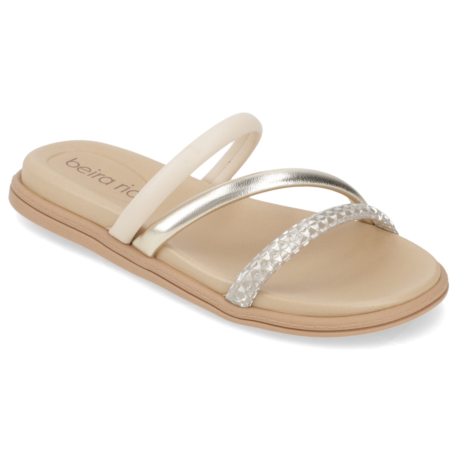 Sandalia Crema Beira Rio 35 / Crema