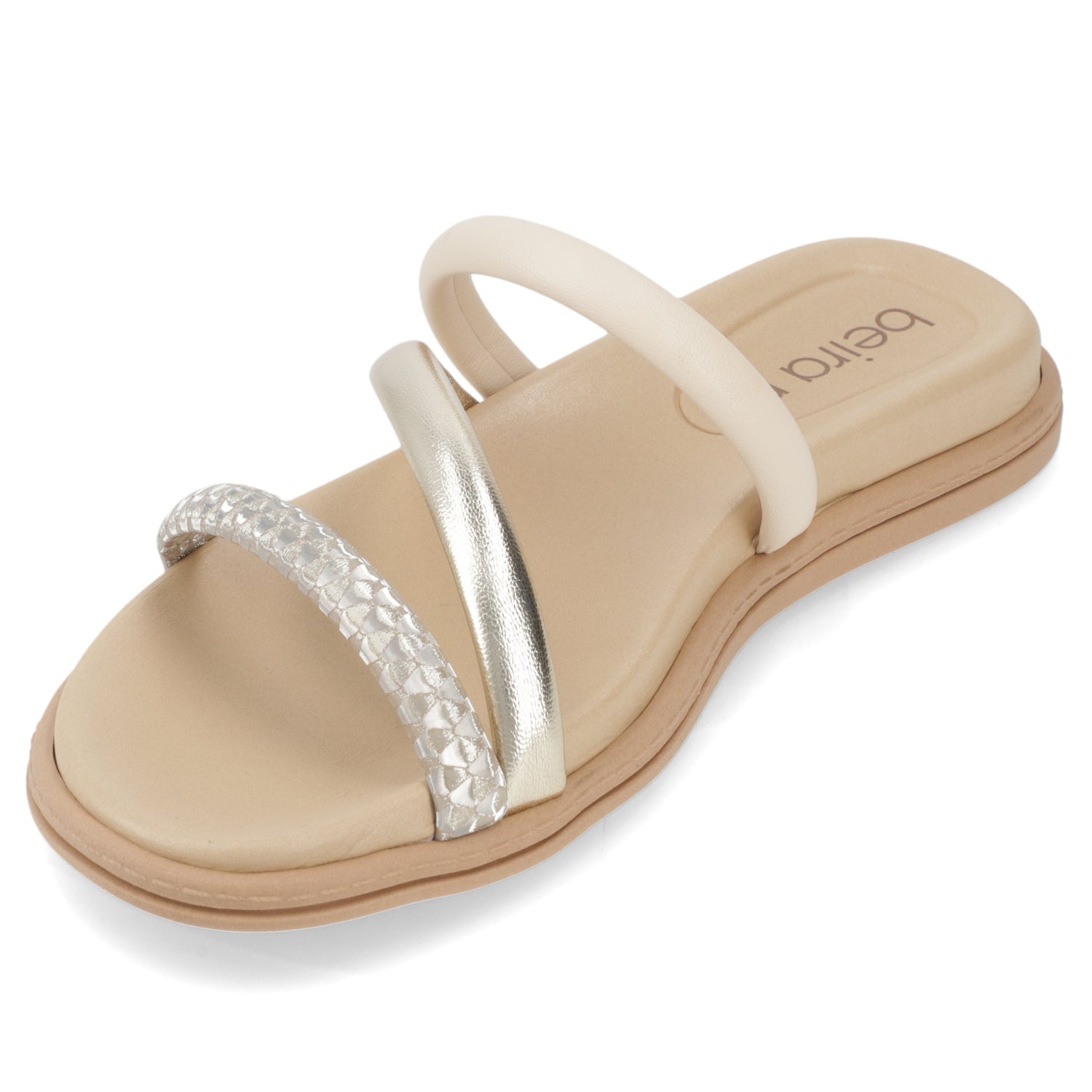 Sandalia Crema Beira Rio 35 / Crema