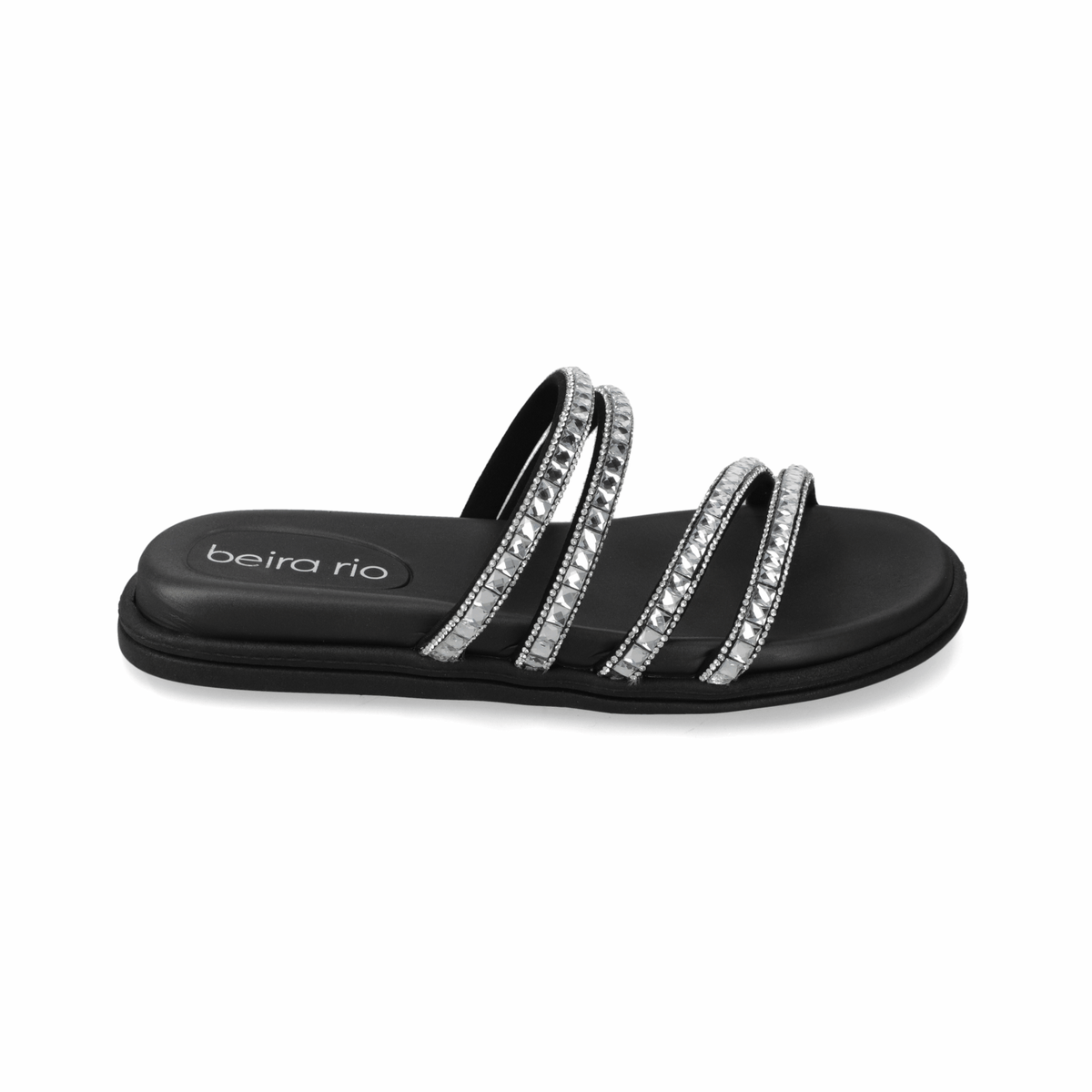 Sandalia Plana Negro Beira Rio Ecocuero 35 / Negro