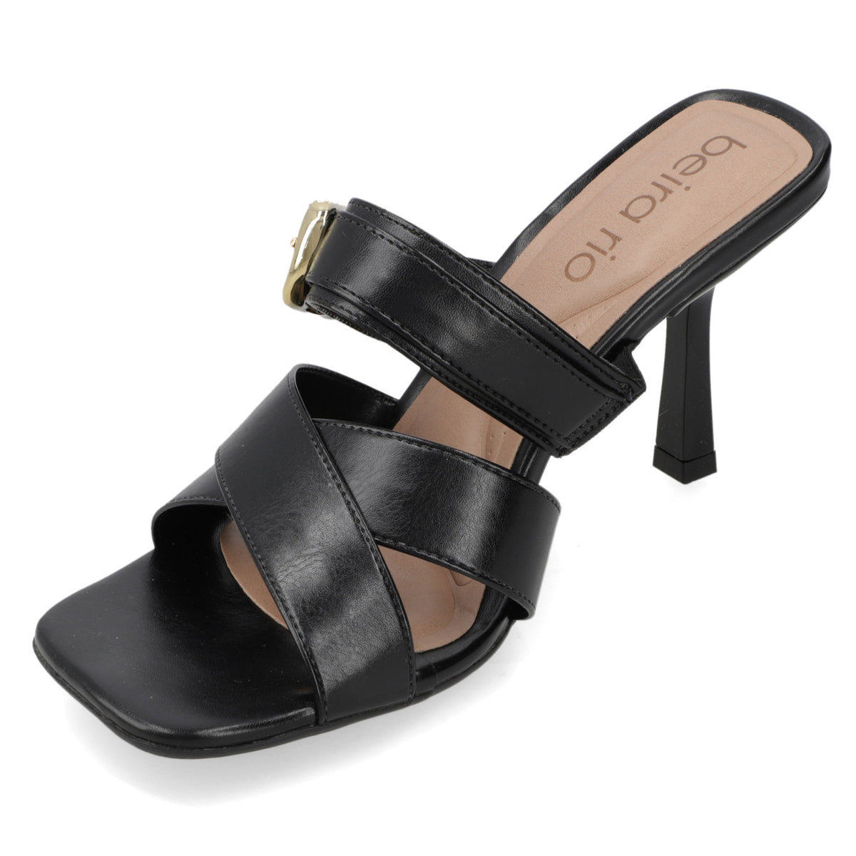 Sandalia Taco Aguja Alto Negro Beira Rio 34 / Negro