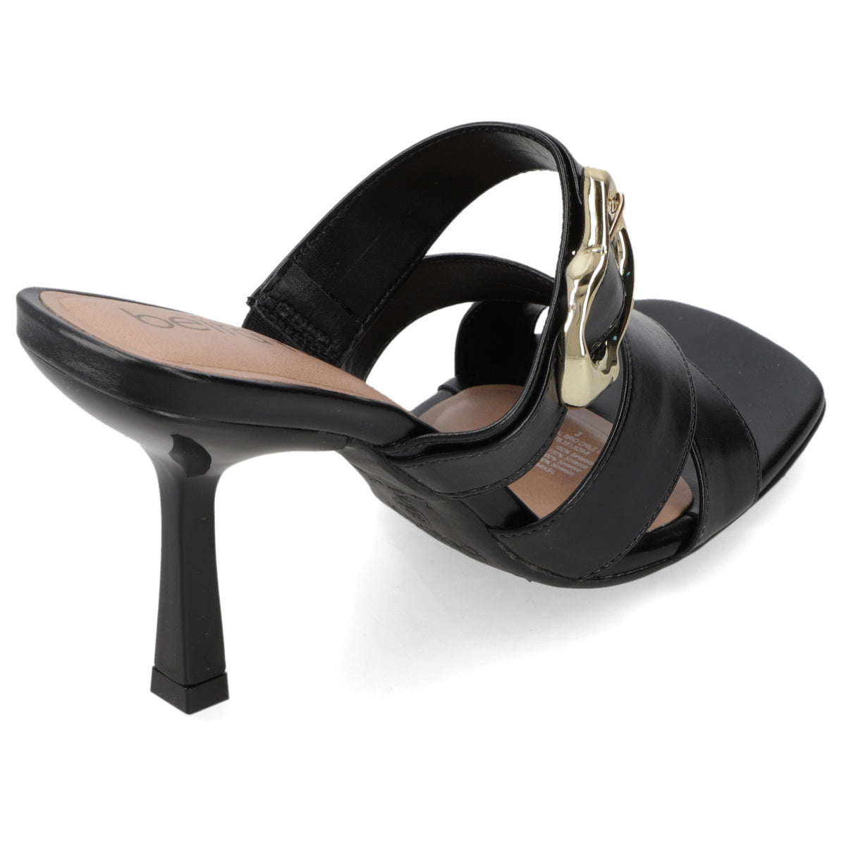 Sandalia Taco Aguja Alto Negro Beira Rio 34 / Negro