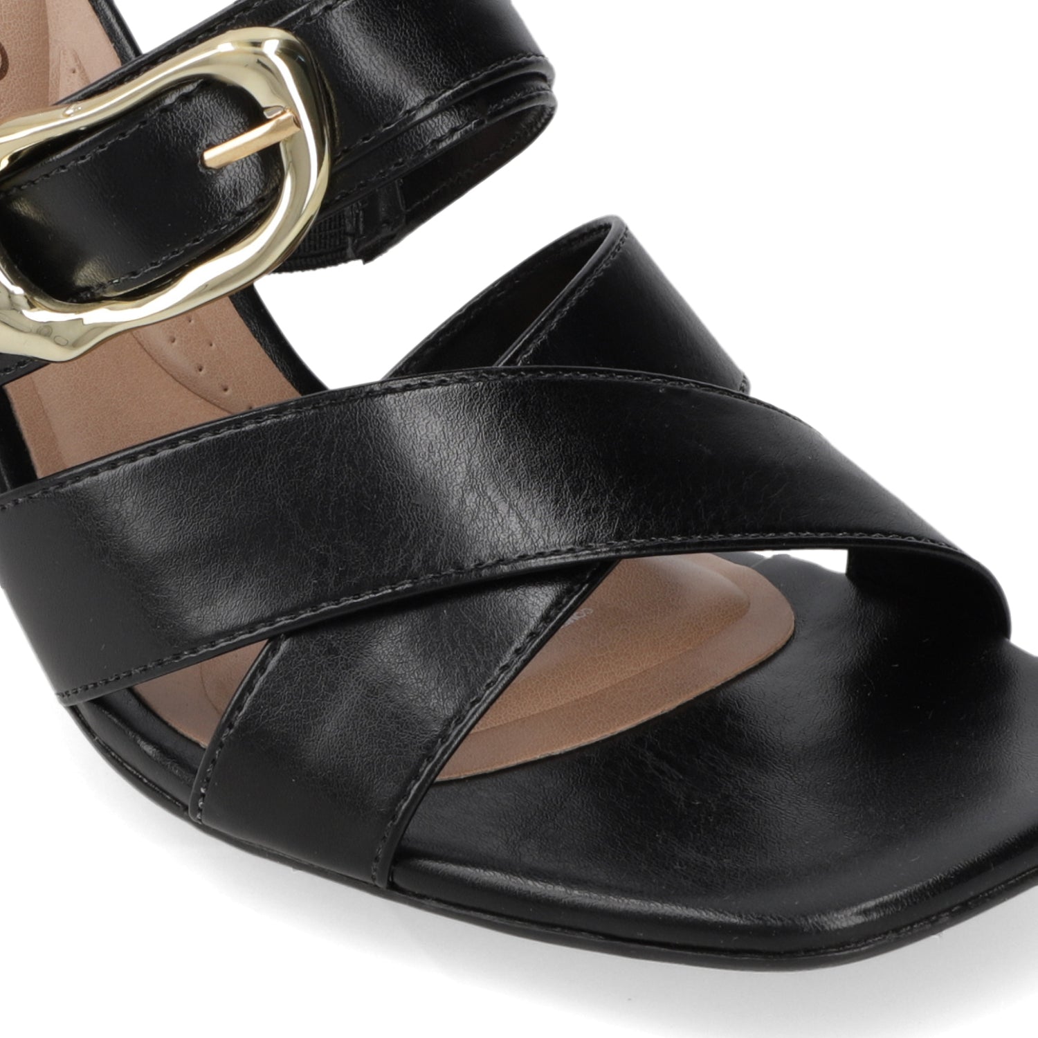 Sandalia Taco Aguja Alto Negro Beira Rio 34 / Negro