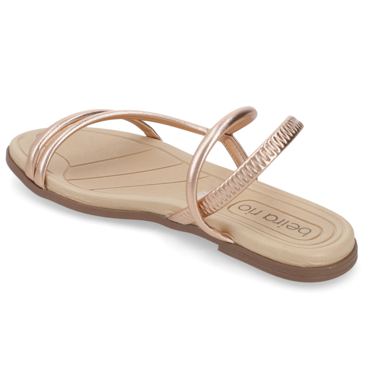 Sandalia Rose Gold Beira Rio Ecocuero Metalizado 35 / Rose Gold