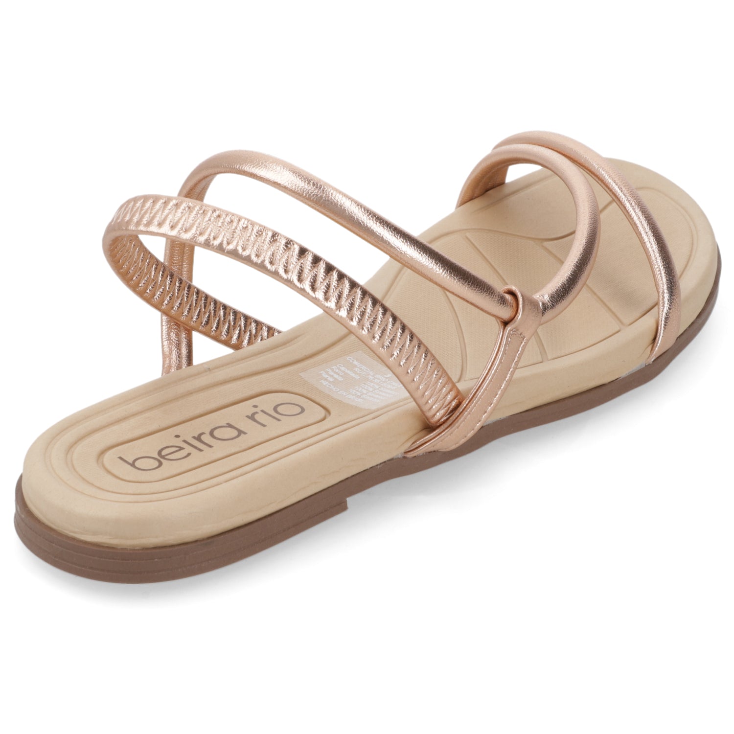 Sandalia Rose Gold Beira Rio Ecocuero Metalizado 35 / Rose Gold