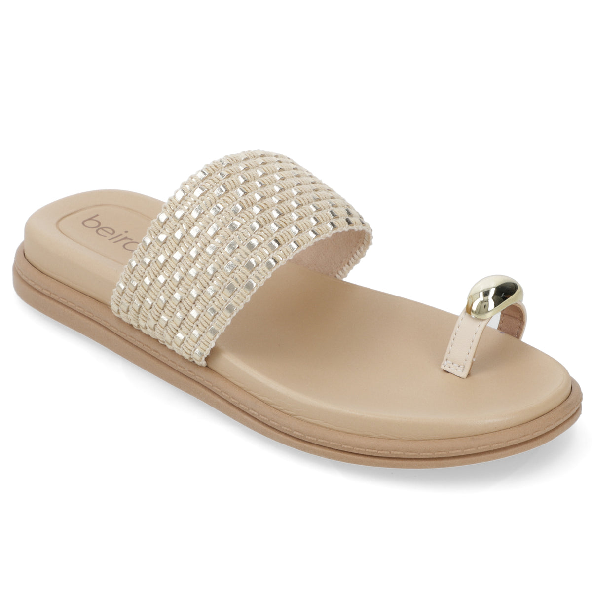 Sandalia Crema Beira Rio 35 / Crema