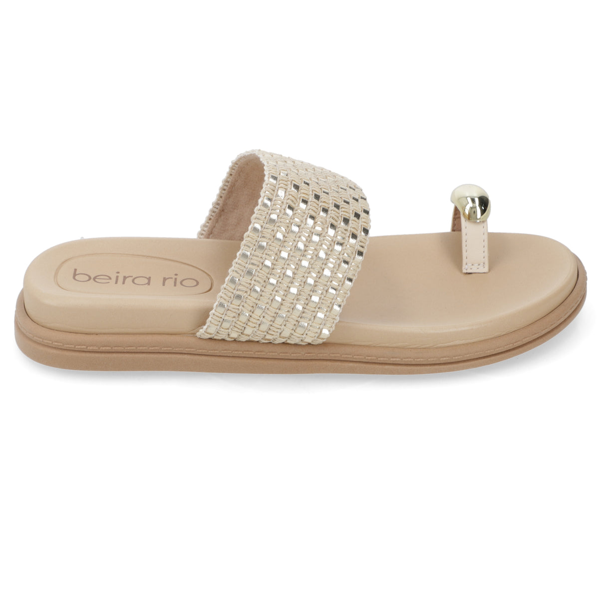 Sandalia Crema Beira Rio 35 / Crema