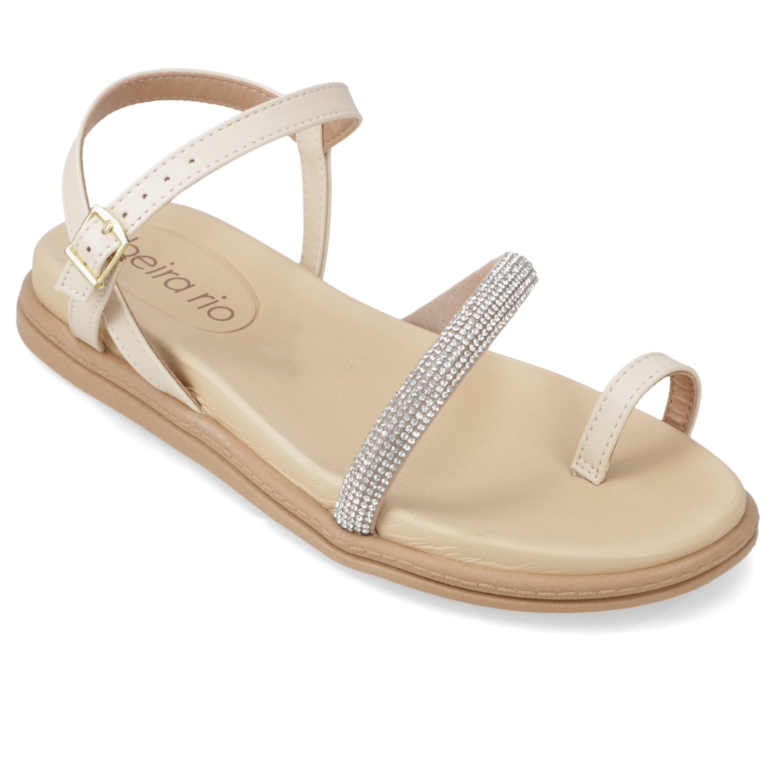 Sandalia Crema Beira Rio 35 / Crema