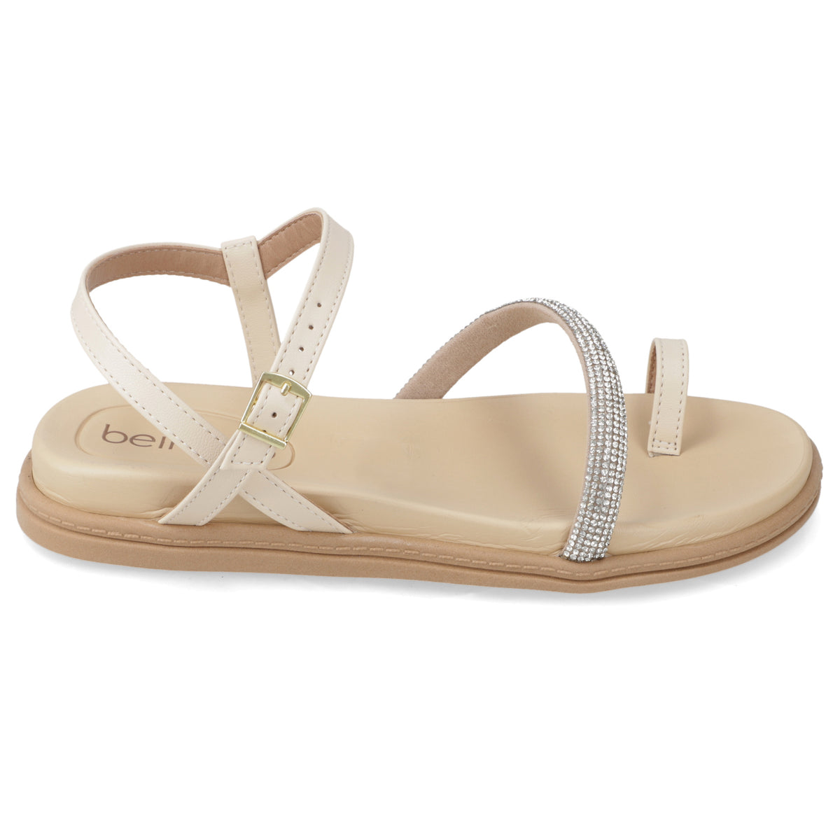 Sandalia Crema Beira Rio 35 / Crema