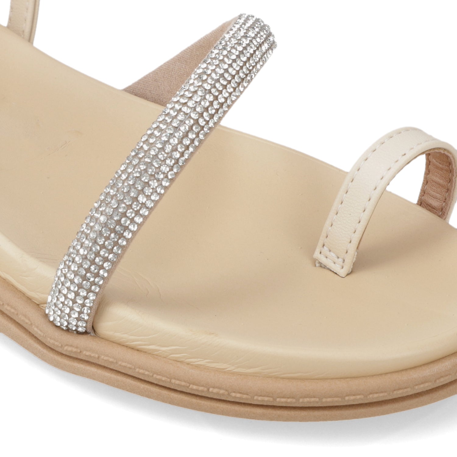 Sandalia Crema Beira Rio 35 / Crema