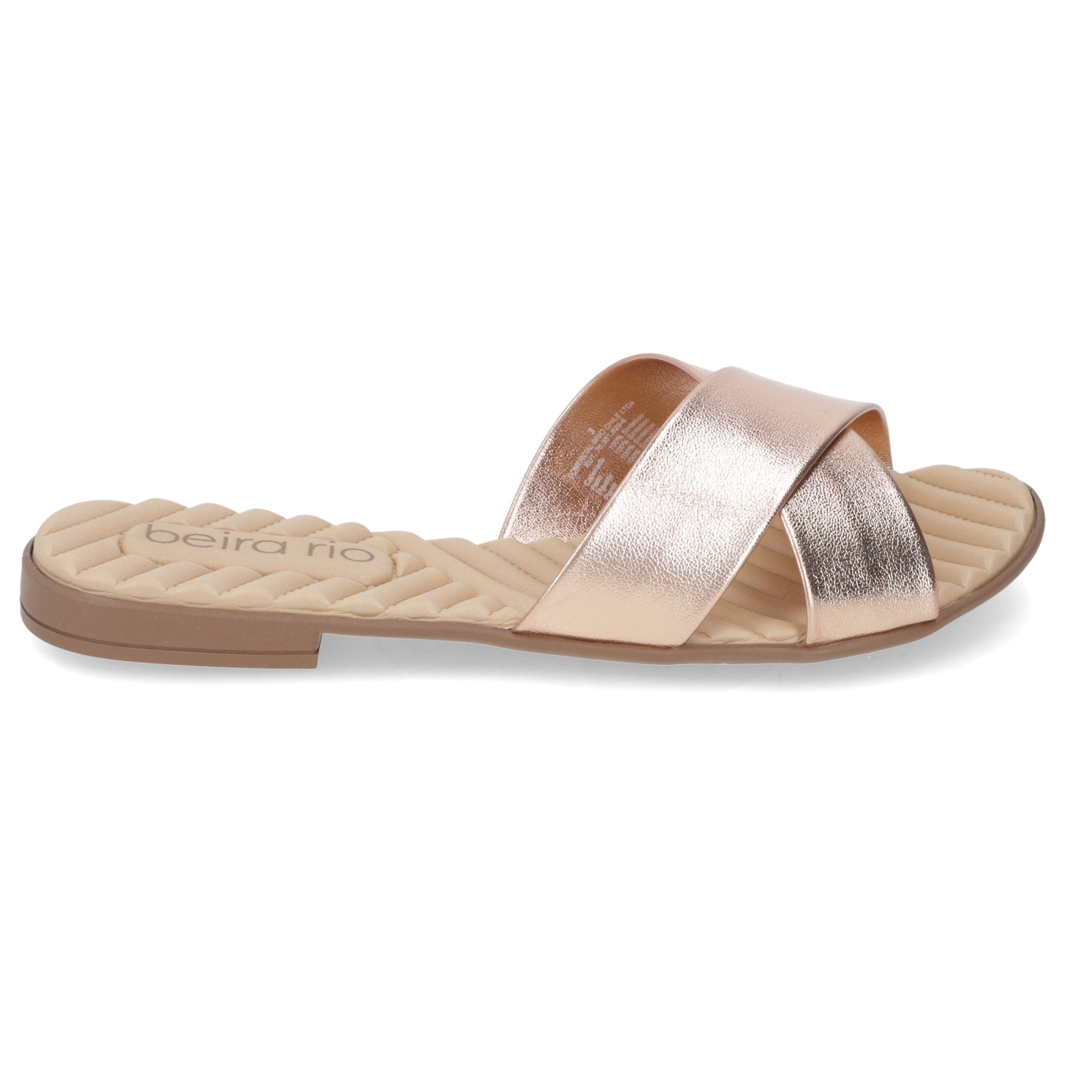 Sandalia Rose Gold Beira Rio Ecocuero Metalizado 35 / Rose Gold