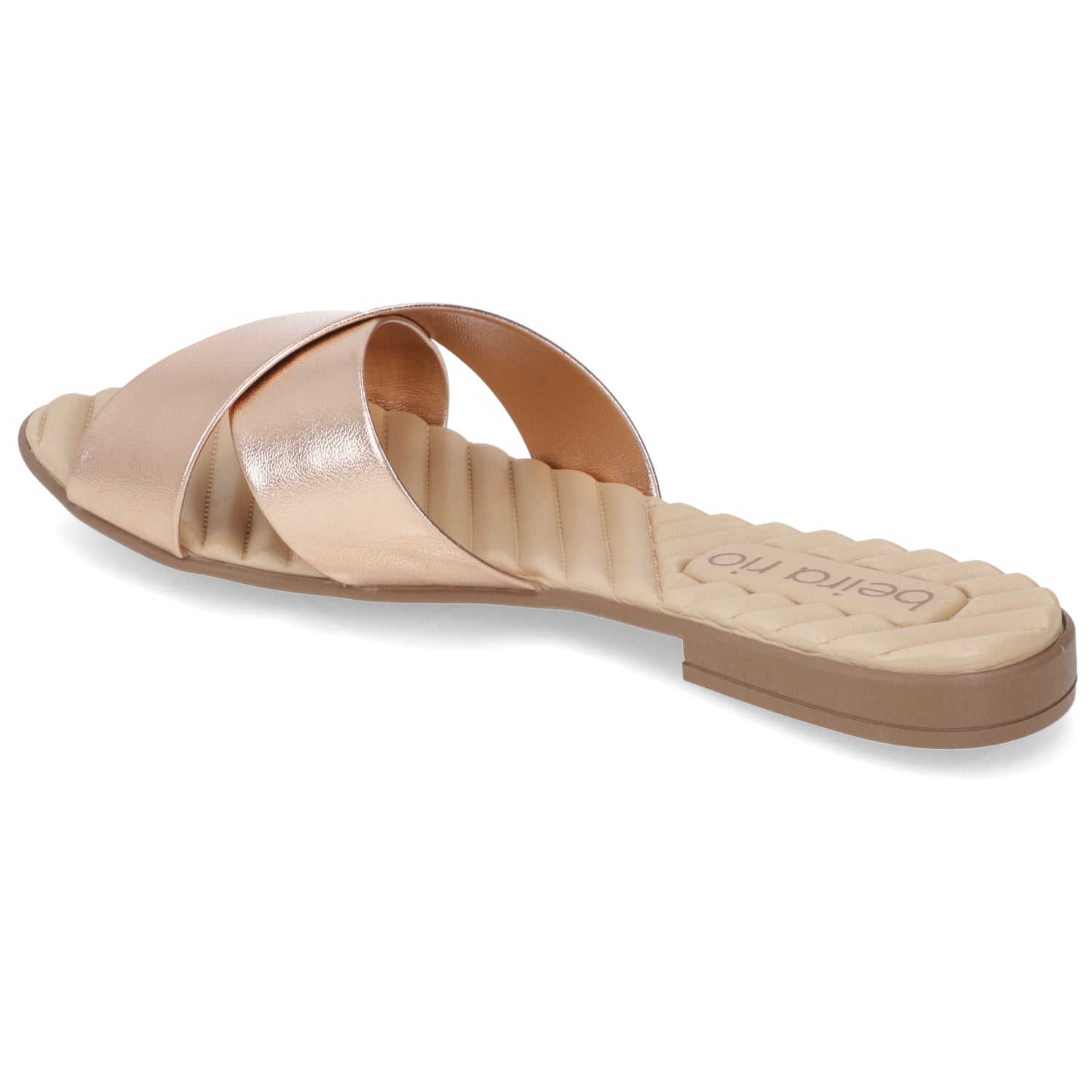Sandalia Rose Gold Beira Rio Ecocuero Metalizado 35 / Rose Gold