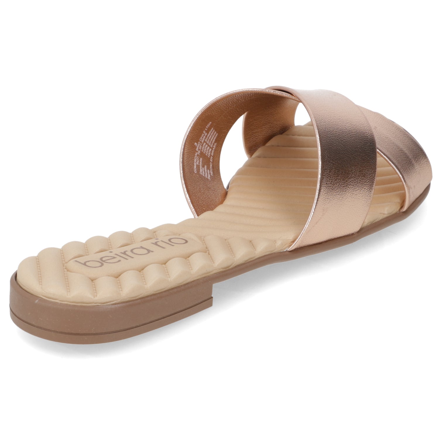 Sandalia Rose Gold Beira Rio Ecocuero Metalizado 35 / Rose Gold