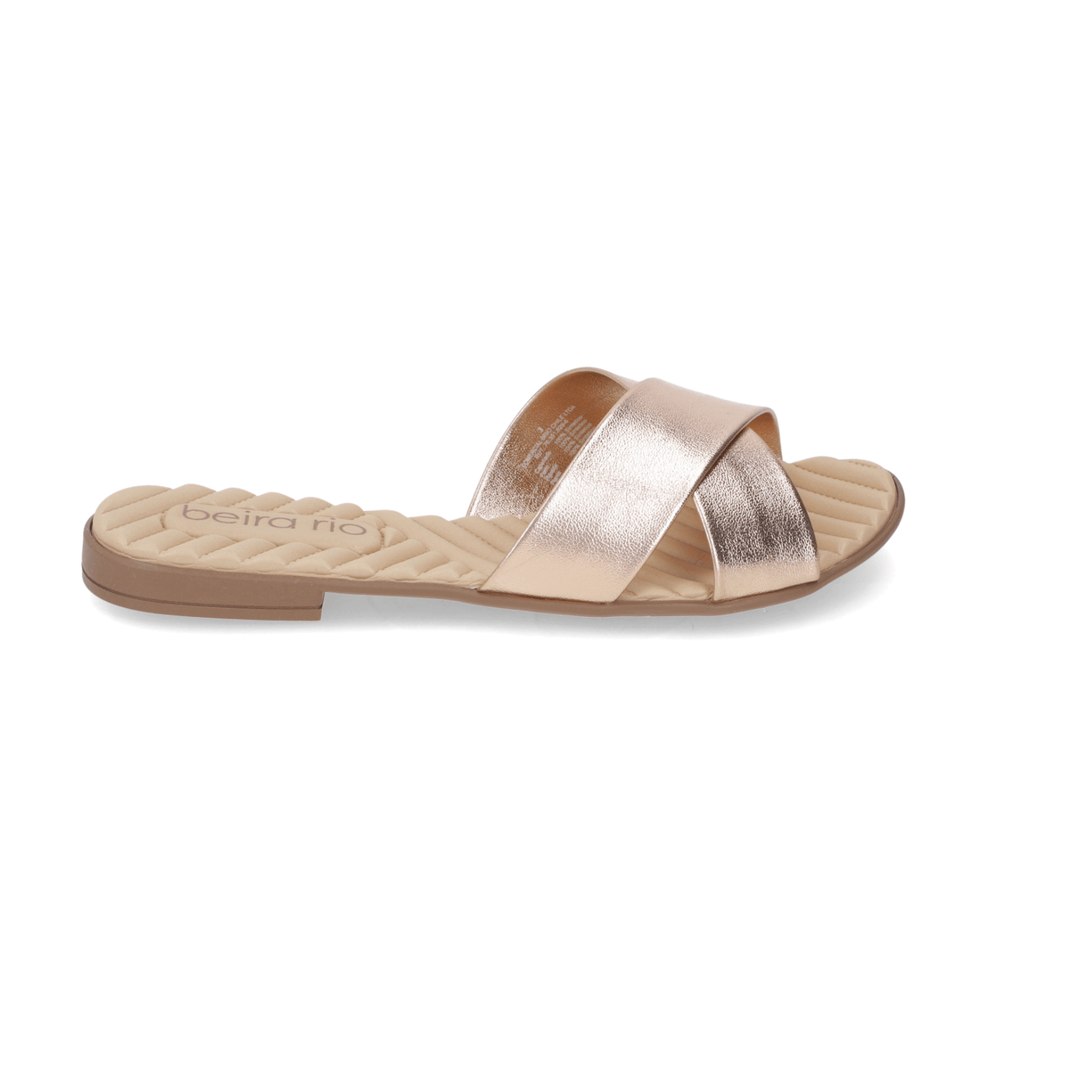 Sandalia Rose Gold Beira Rio Ecocuero Metalizado 35 / Rose Gold