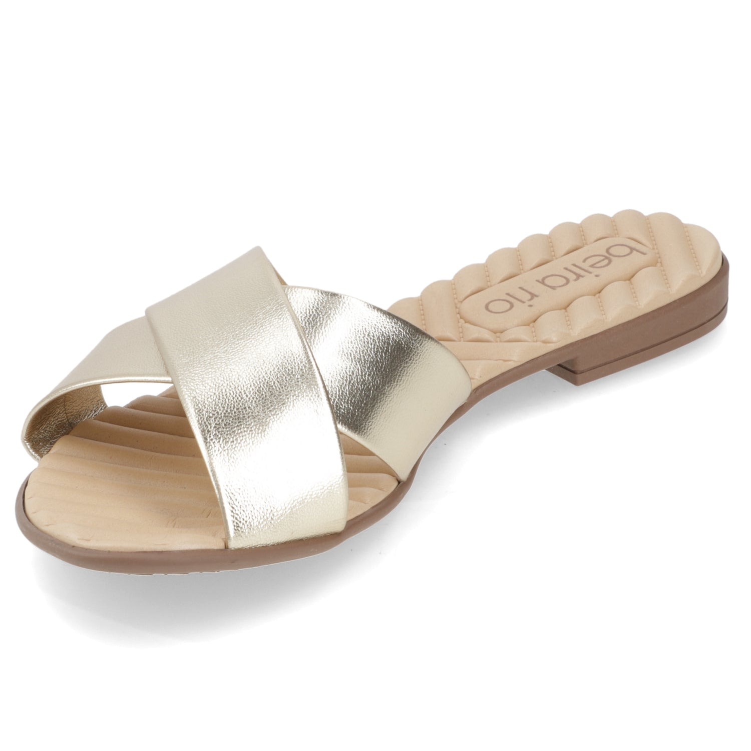 Sandalia Dorado Beira Rio Ecocuero Metalizado 35 / Dorado