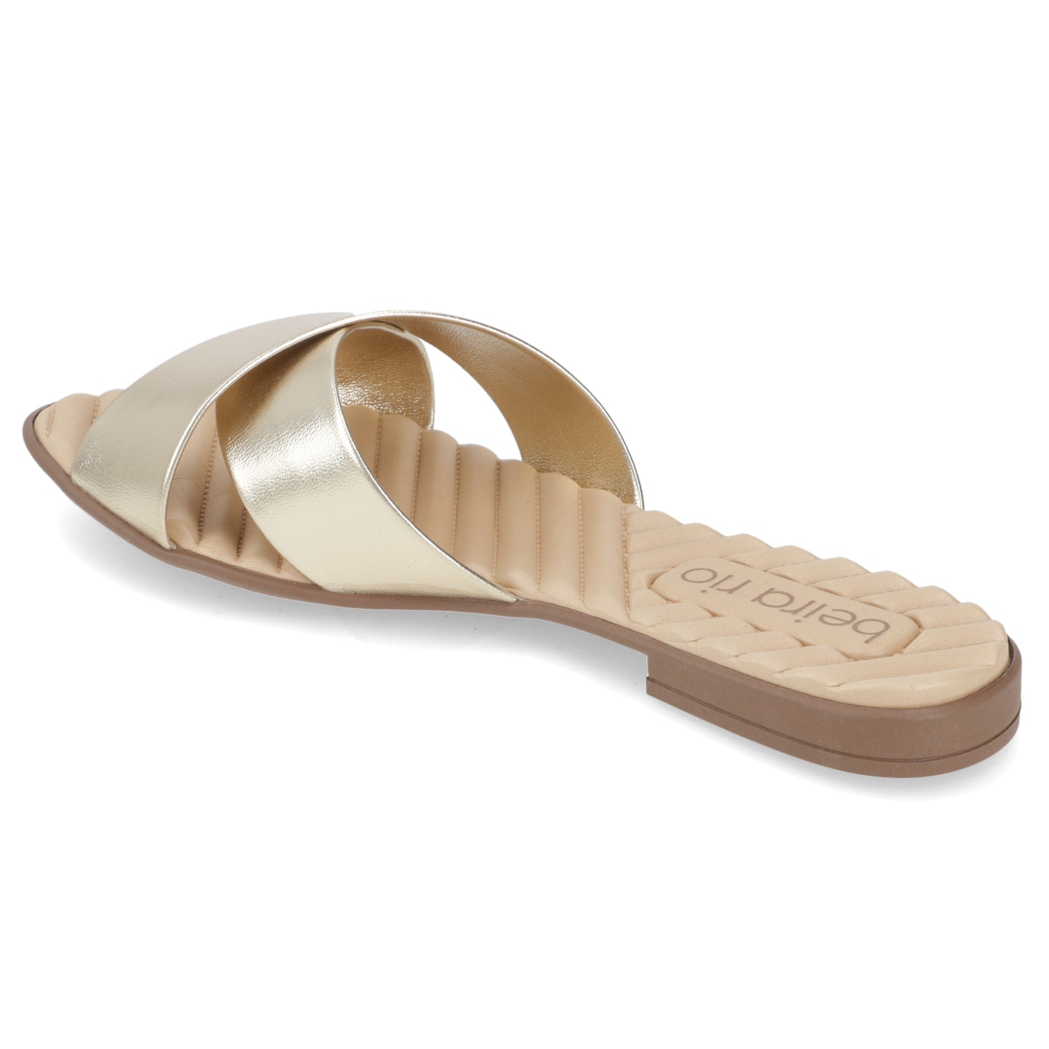 Sandalia Dorado Beira Rio Ecocuero Metalizado 35 / Dorado