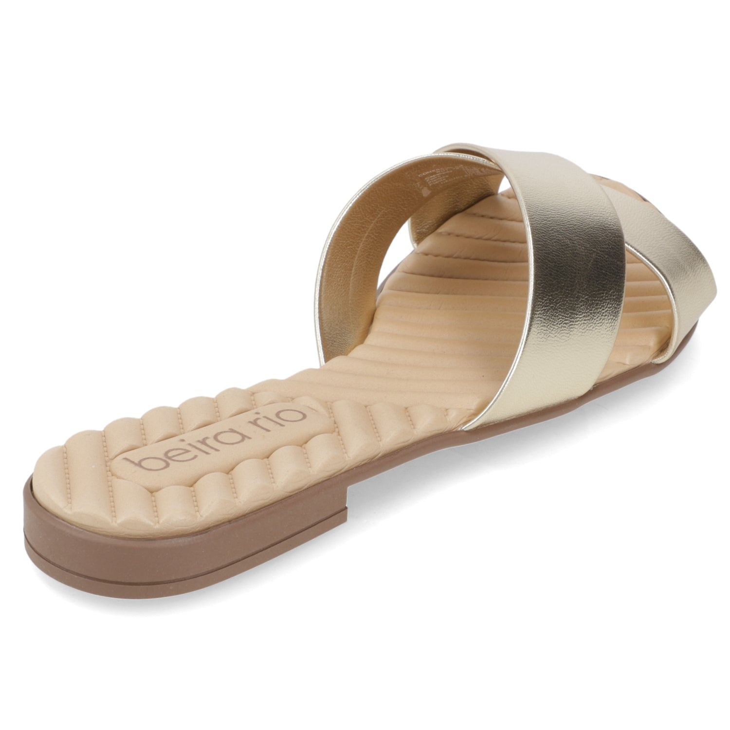 Sandalia Dorado Beira Rio Ecocuero Metalizado 35 / Dorado