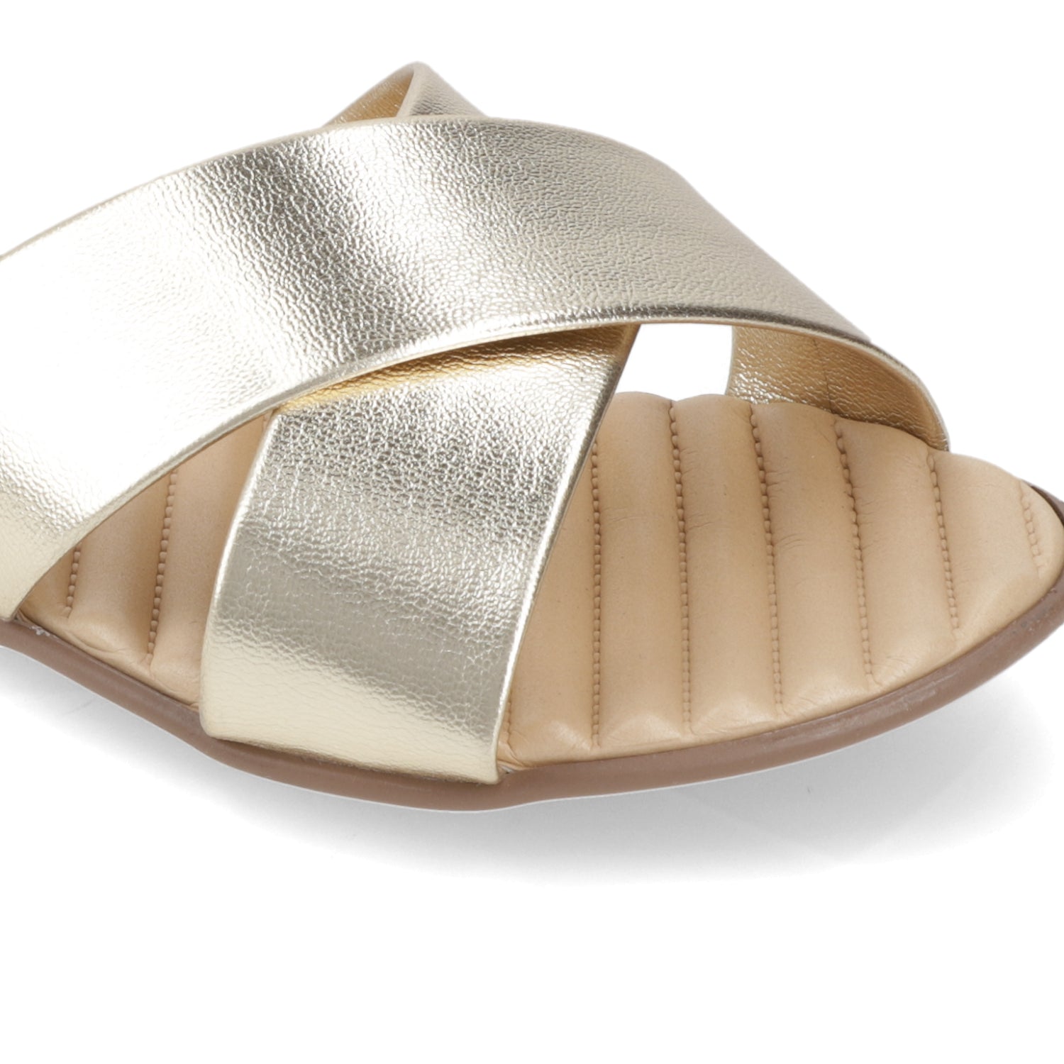 Sandalia Dorado Beira Rio Ecocuero Metalizado 35 / Dorado