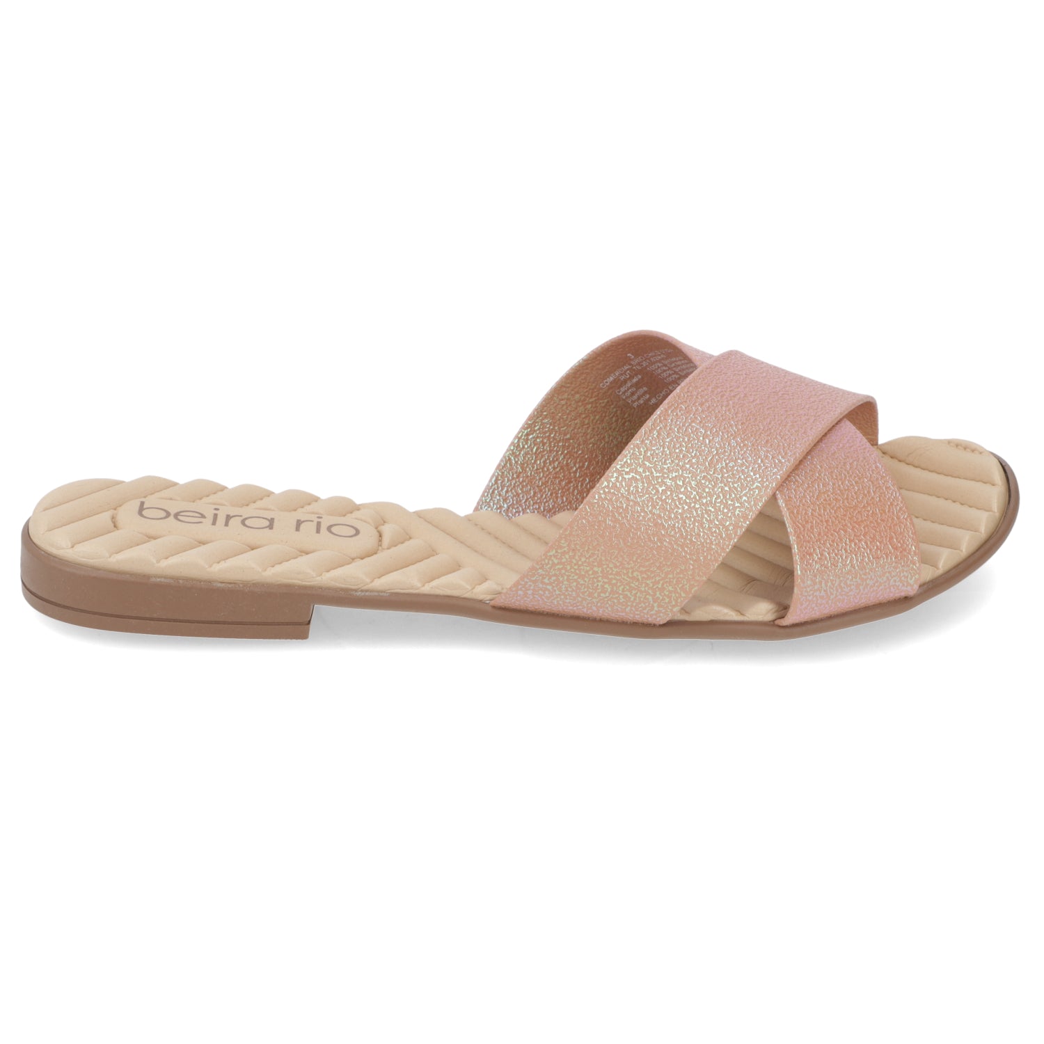 Sandalia Nude Beira Rio Textil Glitter 35 / Nude