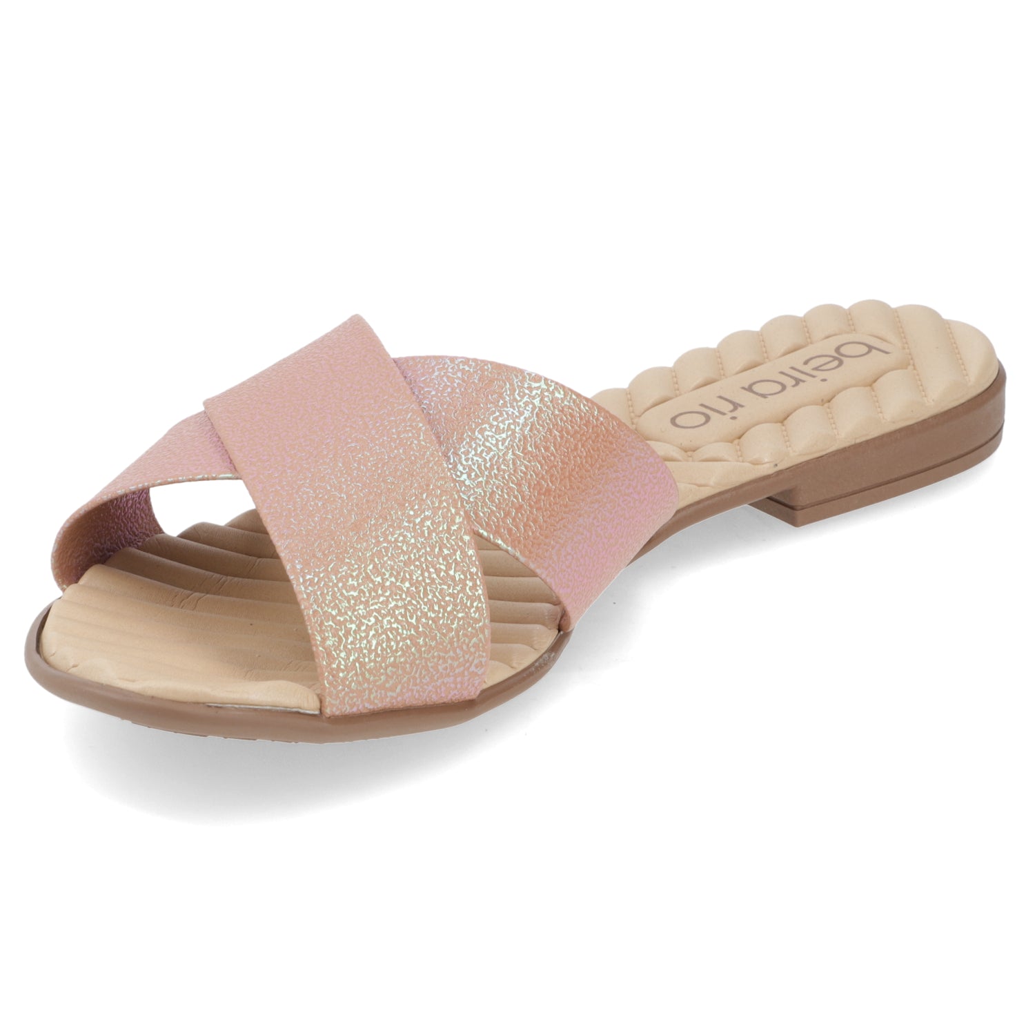 Sandalia Nude Beira Rio Textil Glitter 35 / Nude