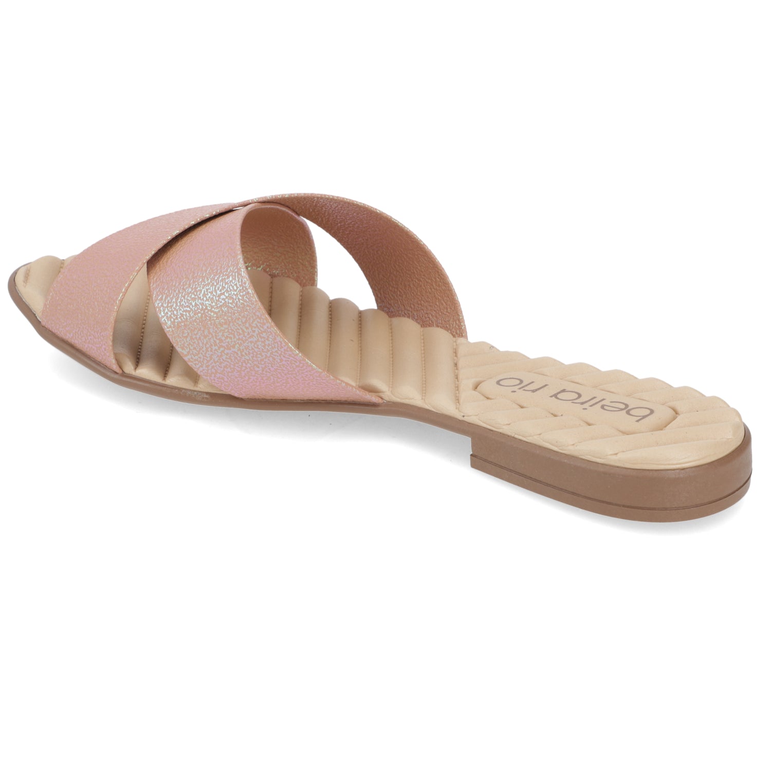 Sandalia Nude Beira Rio Textil Glitter 35 / Nude