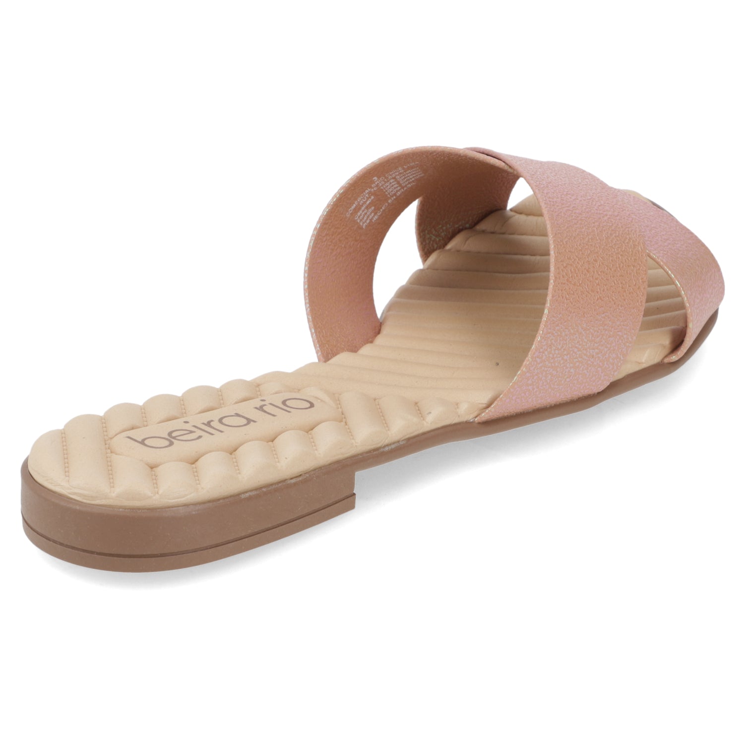 Sandalia Nude Beira Rio Textil Glitter 35 / Nude