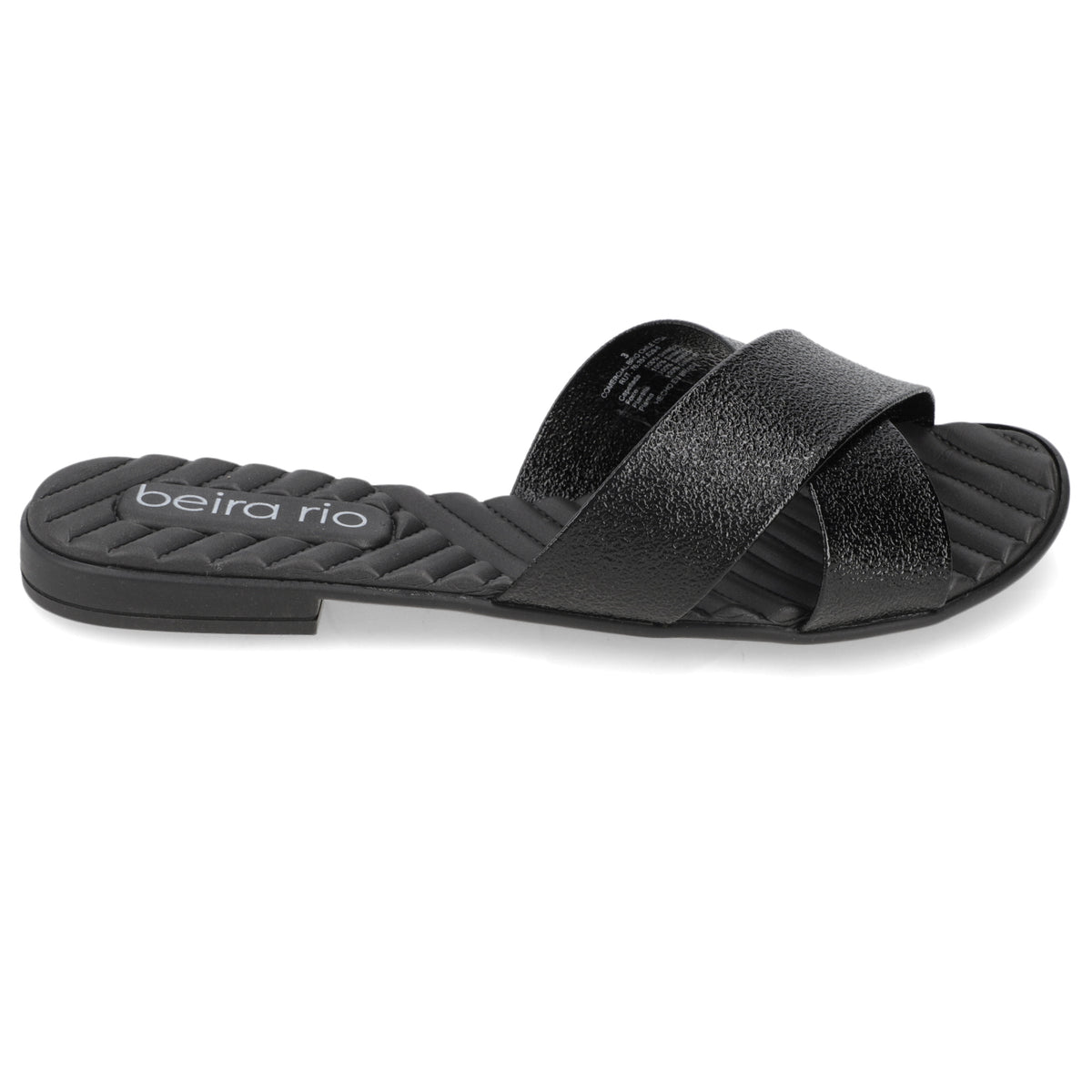 Sandalia Negro Beira Rio Textil Glitter 35 / Negro